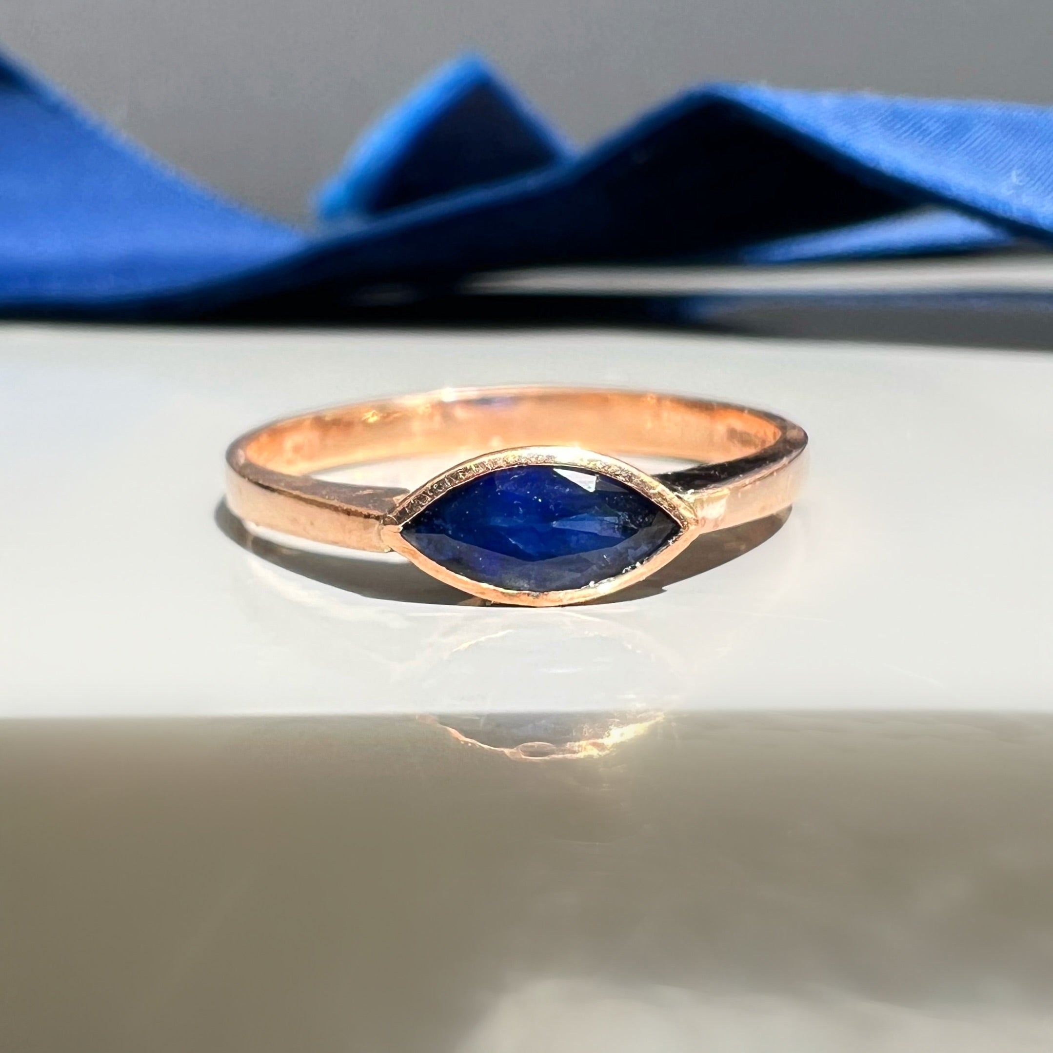 Sapphire Marquise Ring