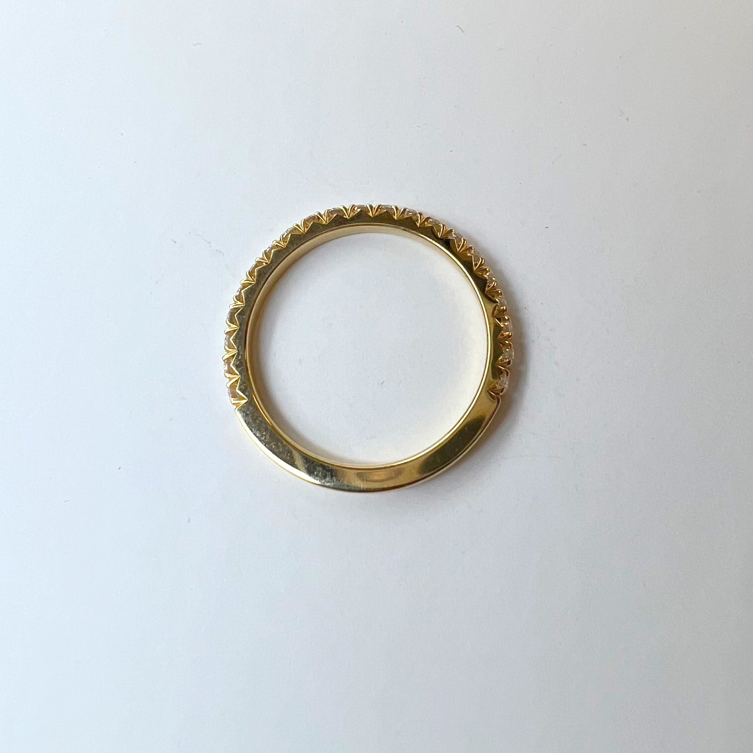 0.40ct Diamond Yellow Gold Half Eternity Ring