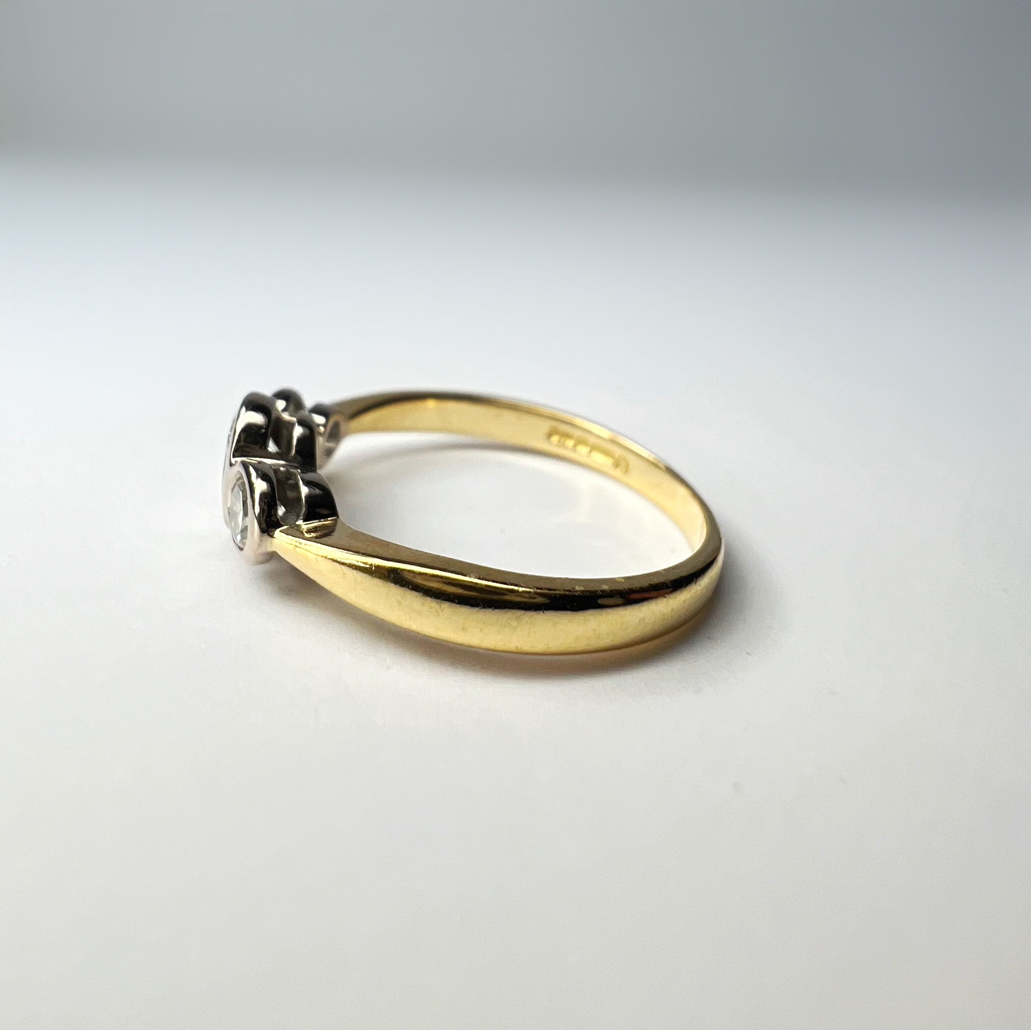 Vintage 3 Stone Diamond Ring
