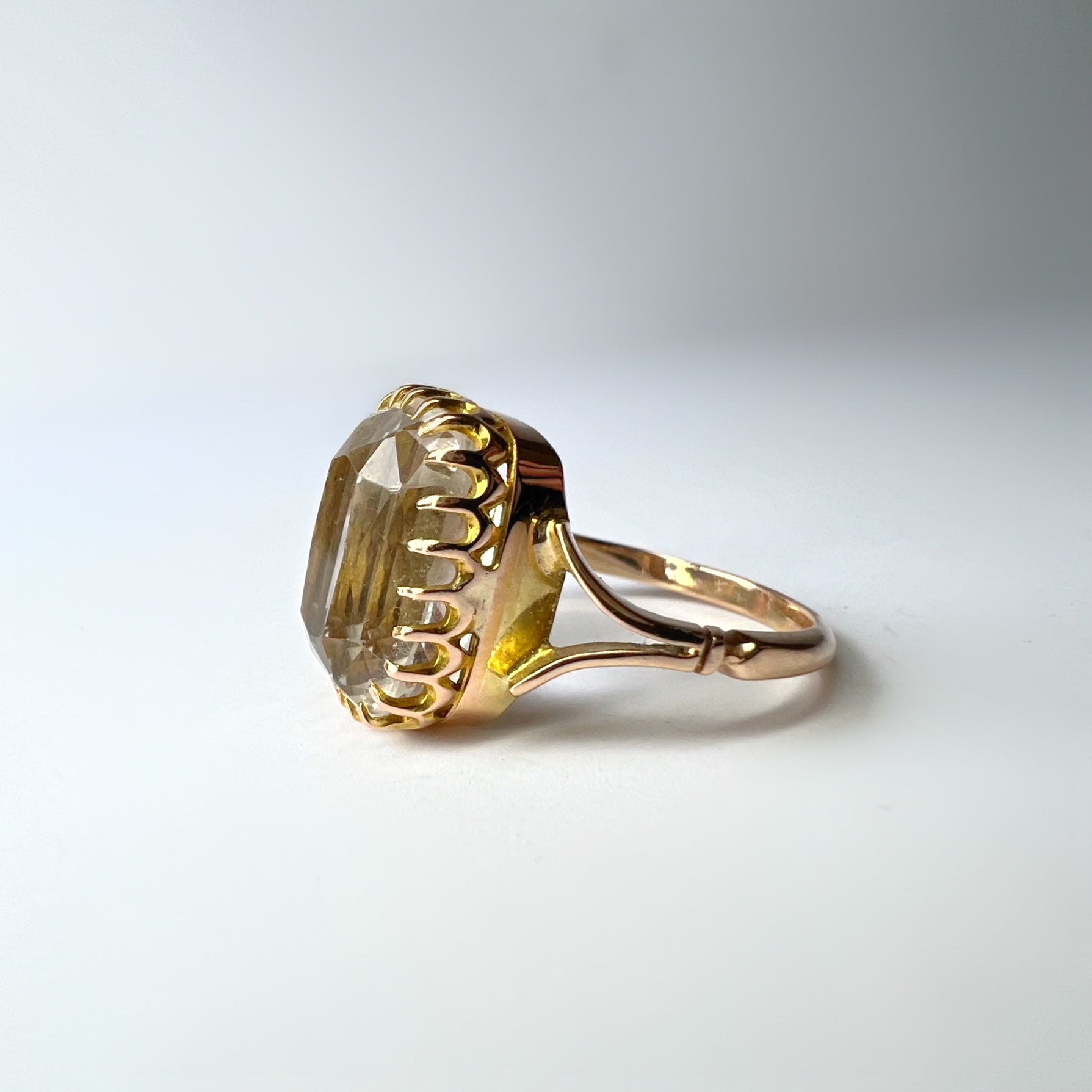 Antique Rock Crystal Dress Ring