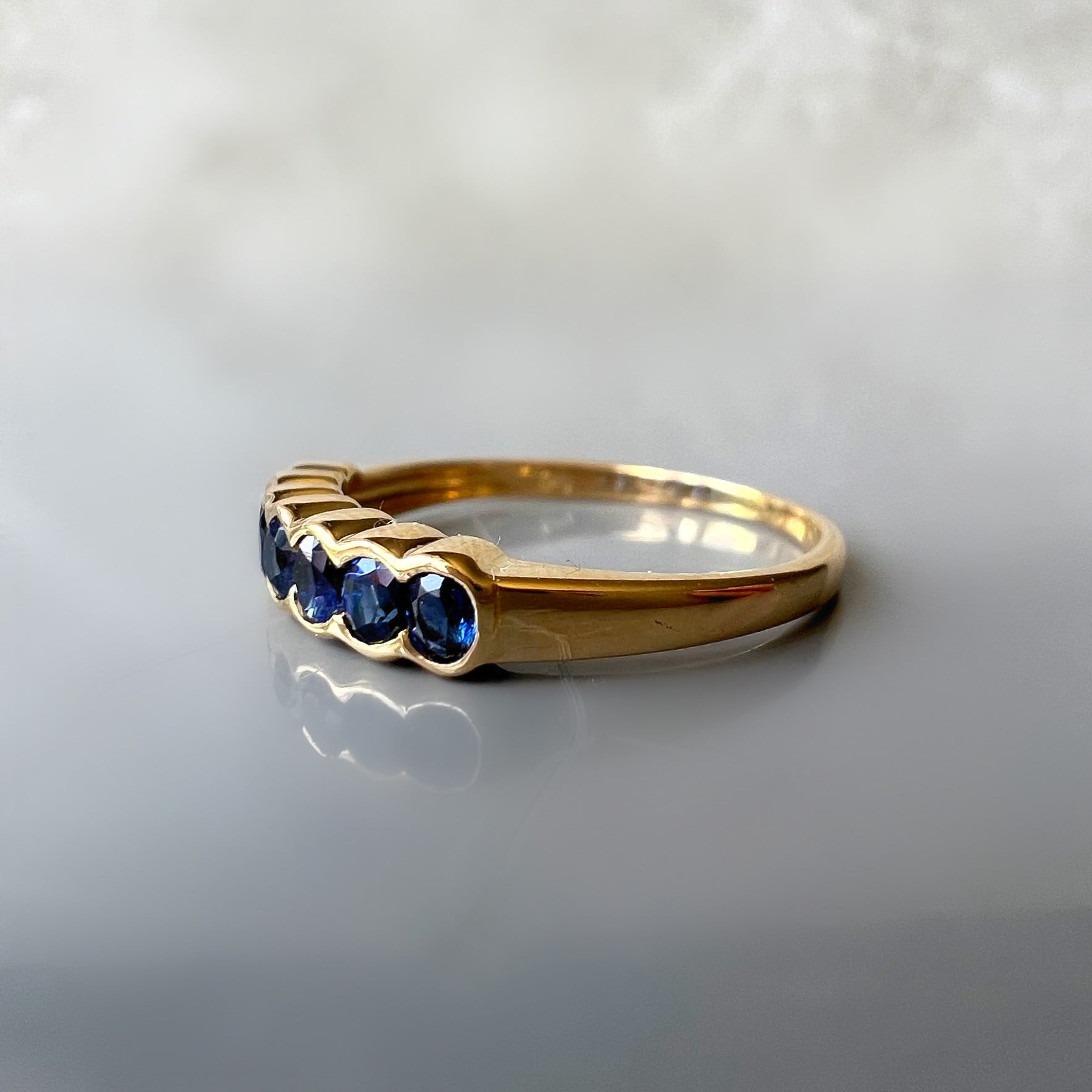7 Sapphire Band Ring