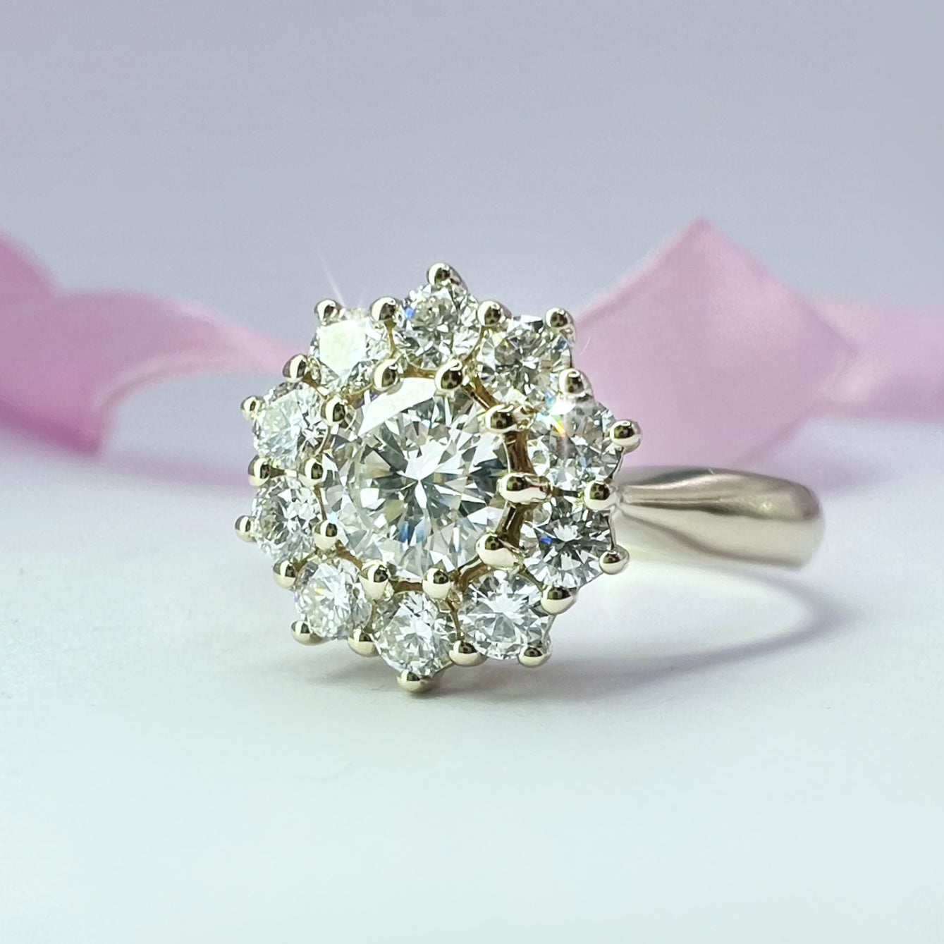 0.80ct Diamond Cluster Ring