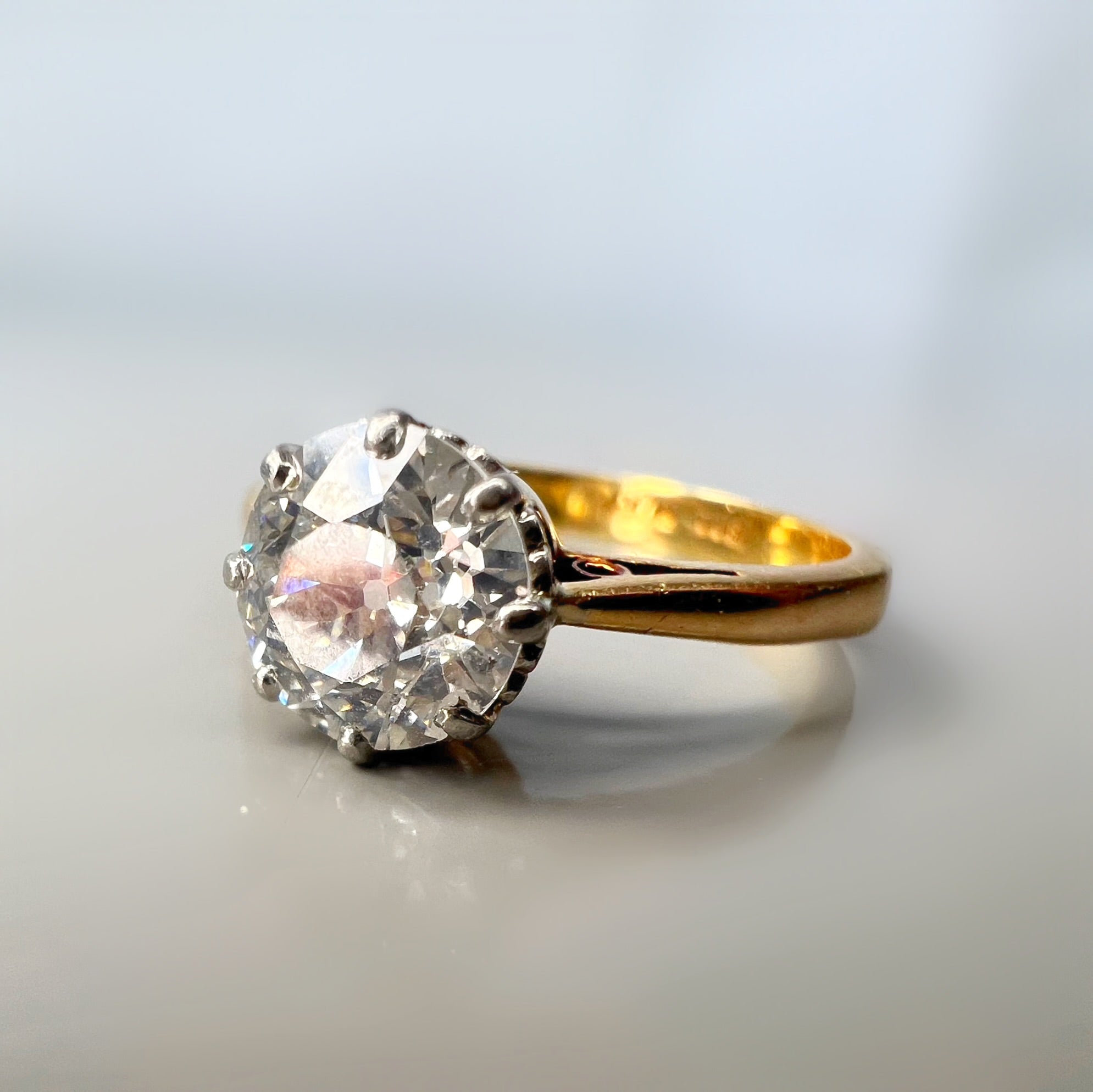1.40ct Old Cut Diamond Solitaire Ring