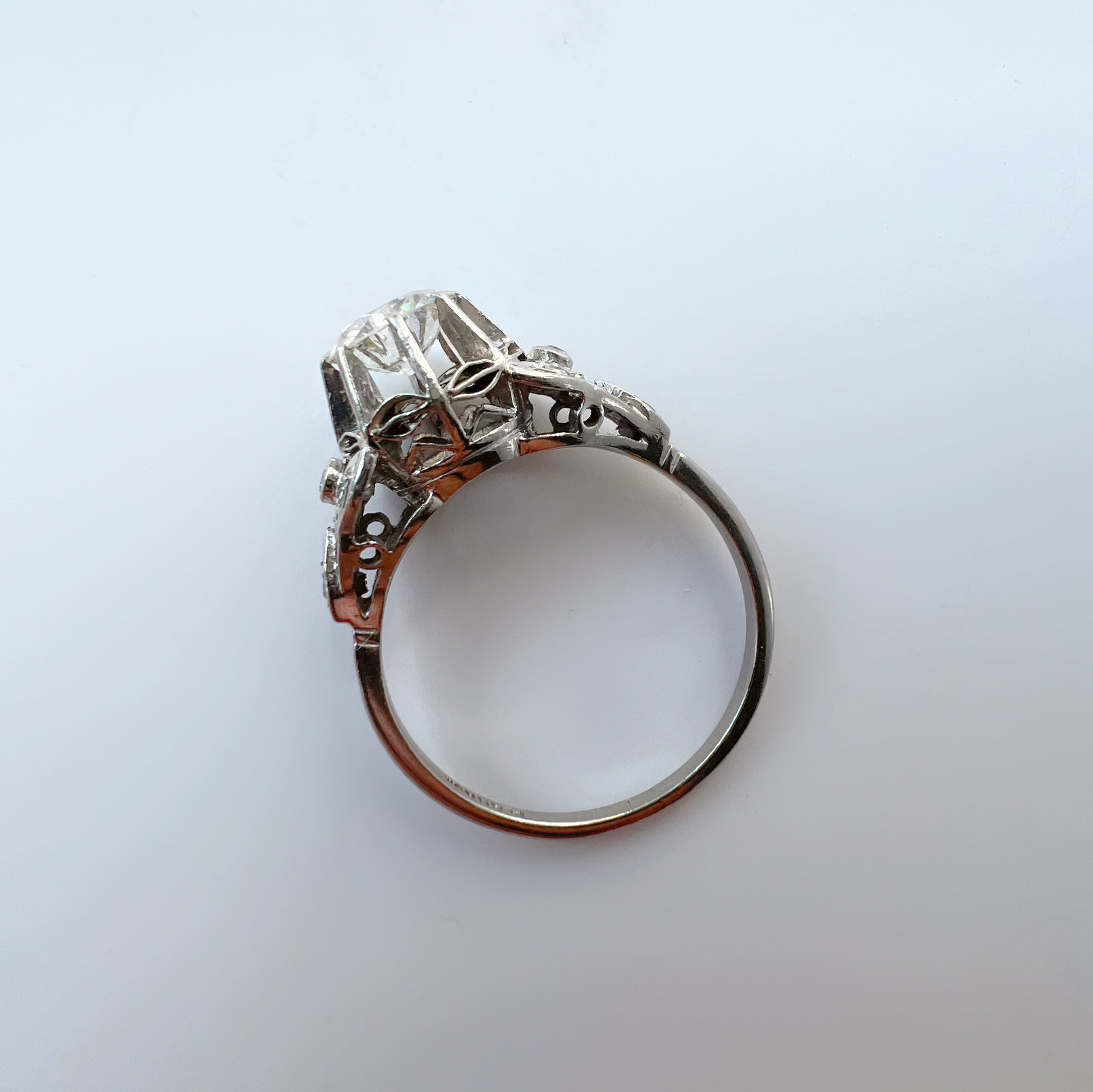 Vintage 1940s 0.90ct Diamond Solitaire Ring