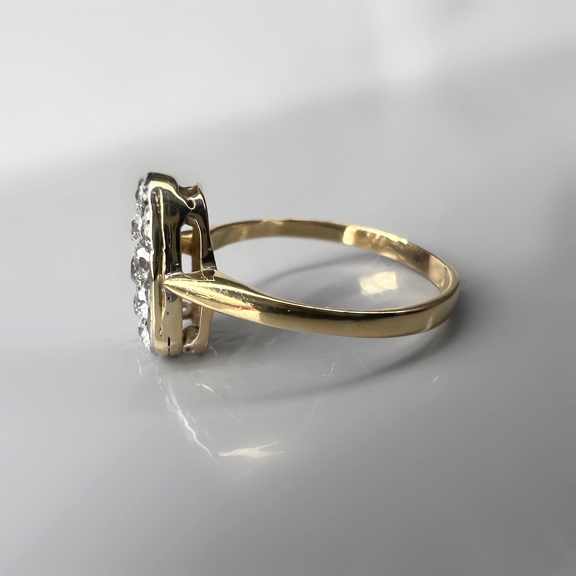 Antique 0.52ct Diamond Panel Ring