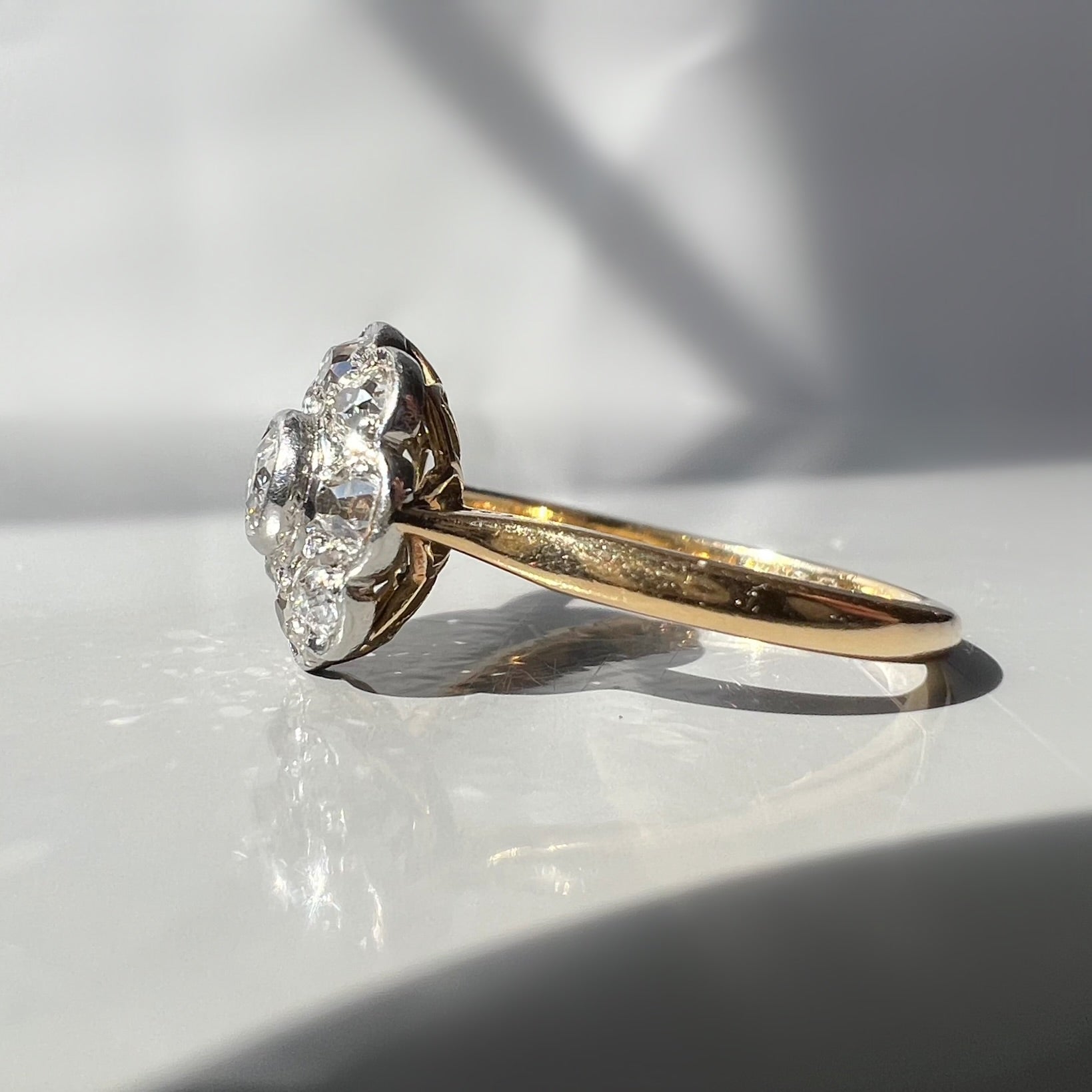 Vintage 0.40ct Diamond Daisy Cluster Ring