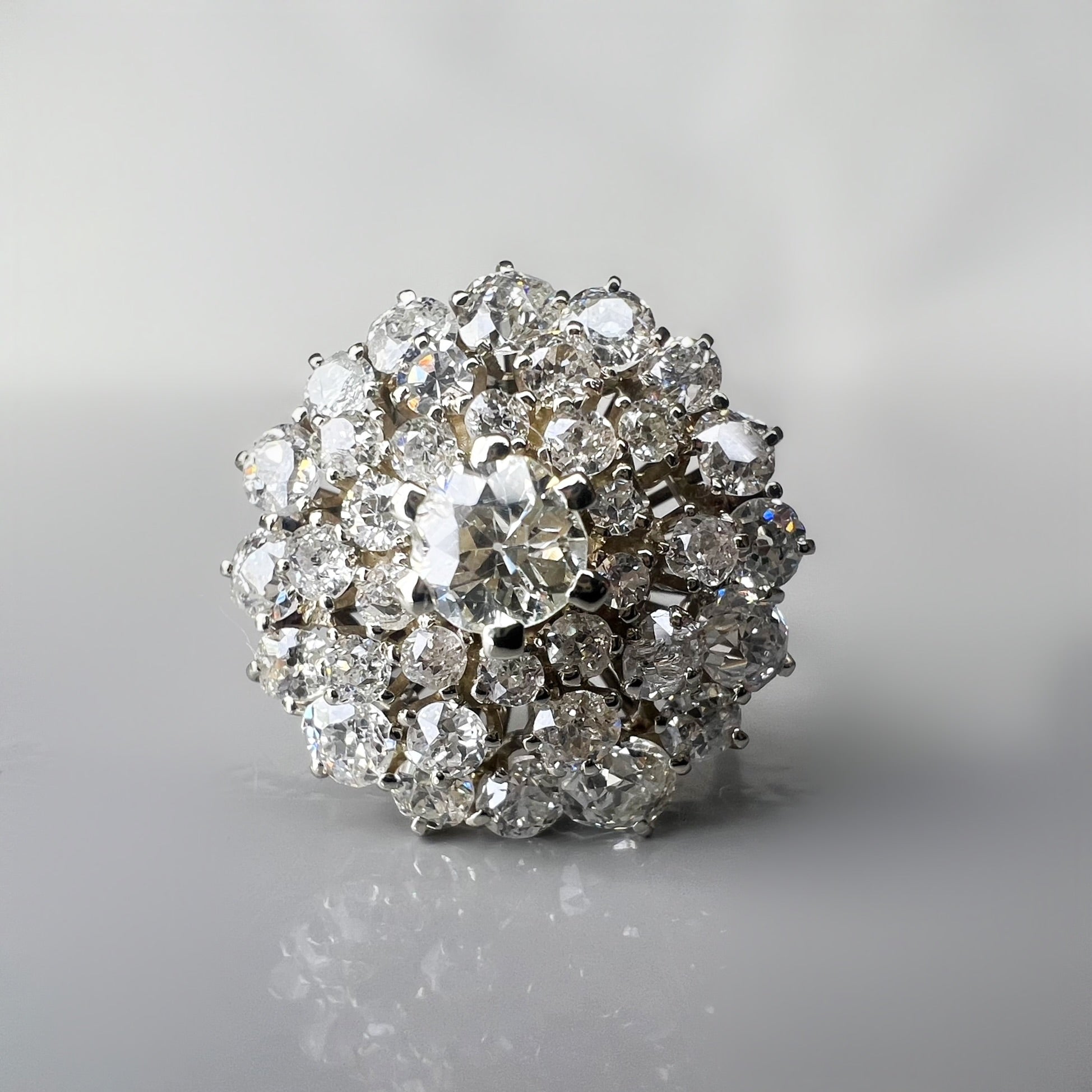 Vintage 2.50ct Diamond Explosion Ring
