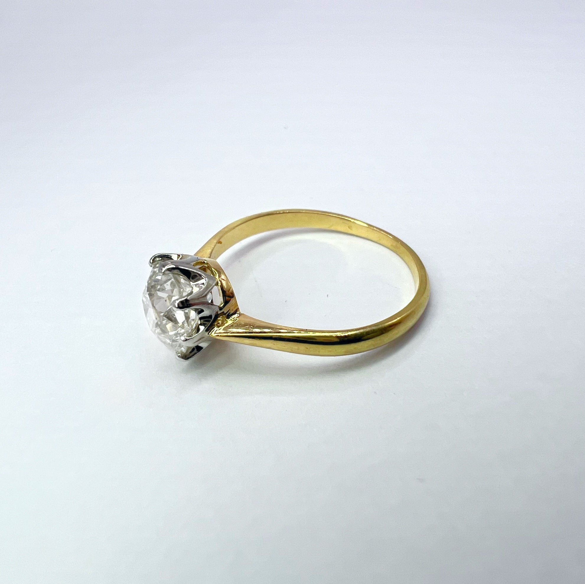 1.62ct Old European Cut Diamond Solitaire Ring