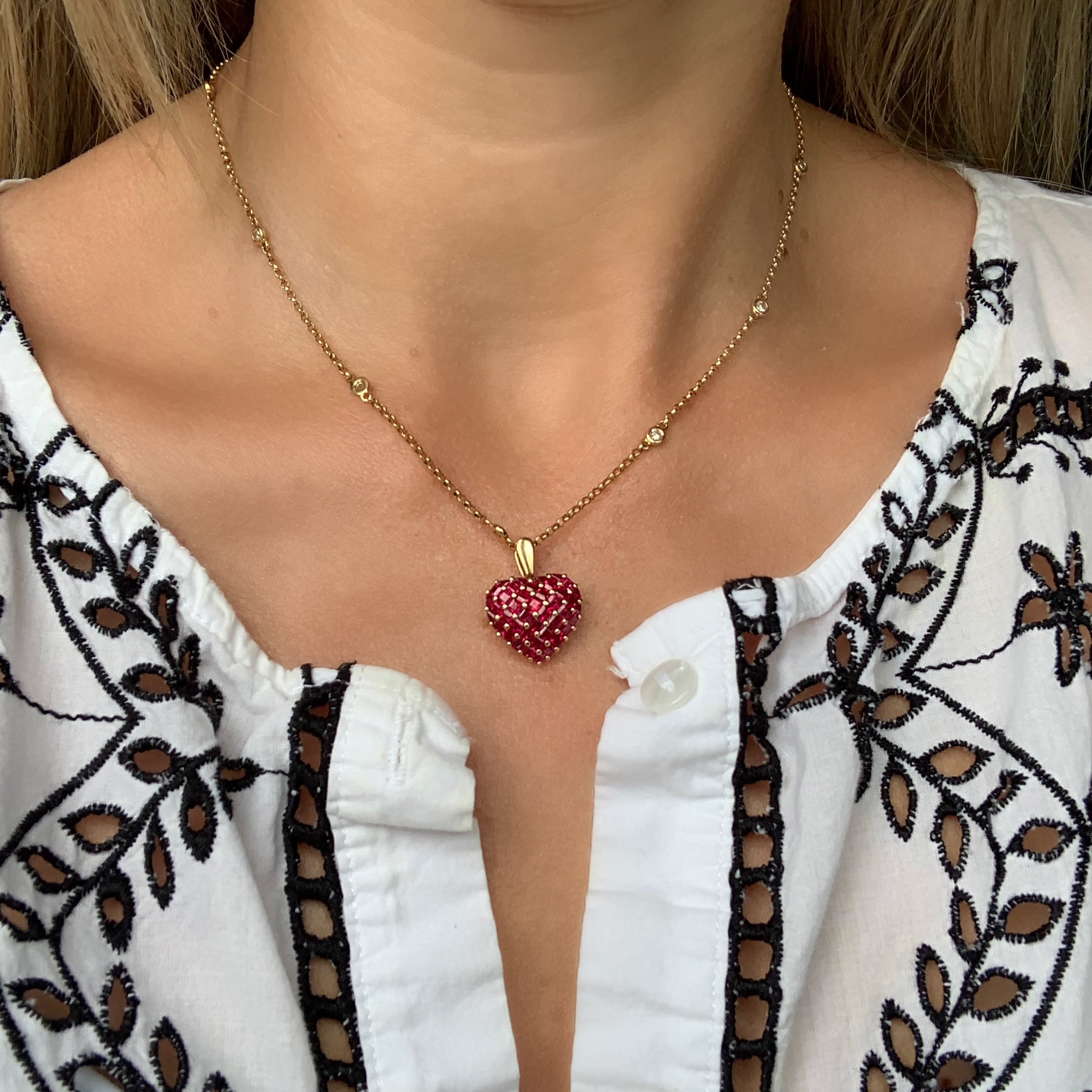 18ct Gold and Diamond Chain