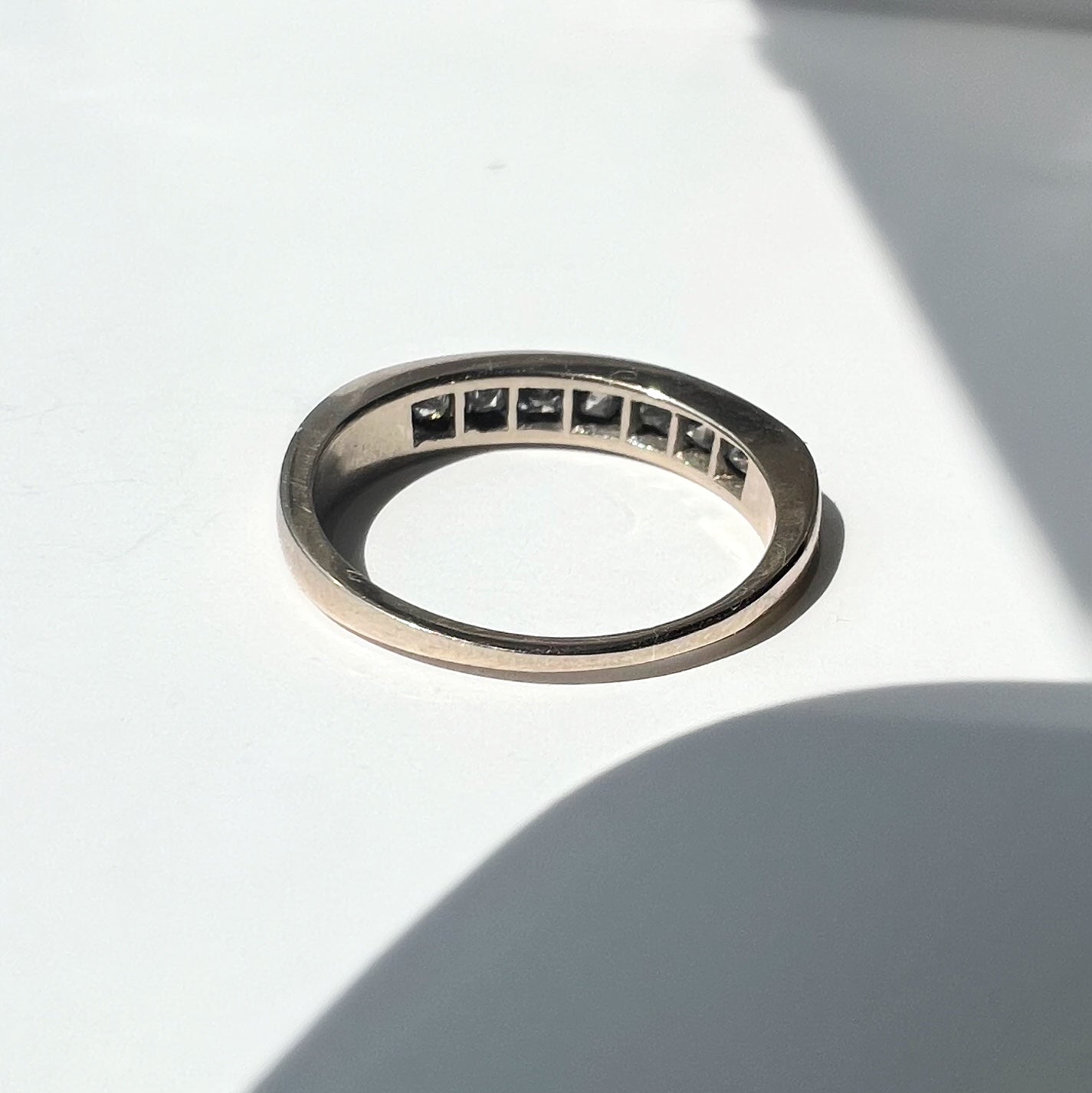 1.00ct Diamond Mix Cut Half Eternity Band
