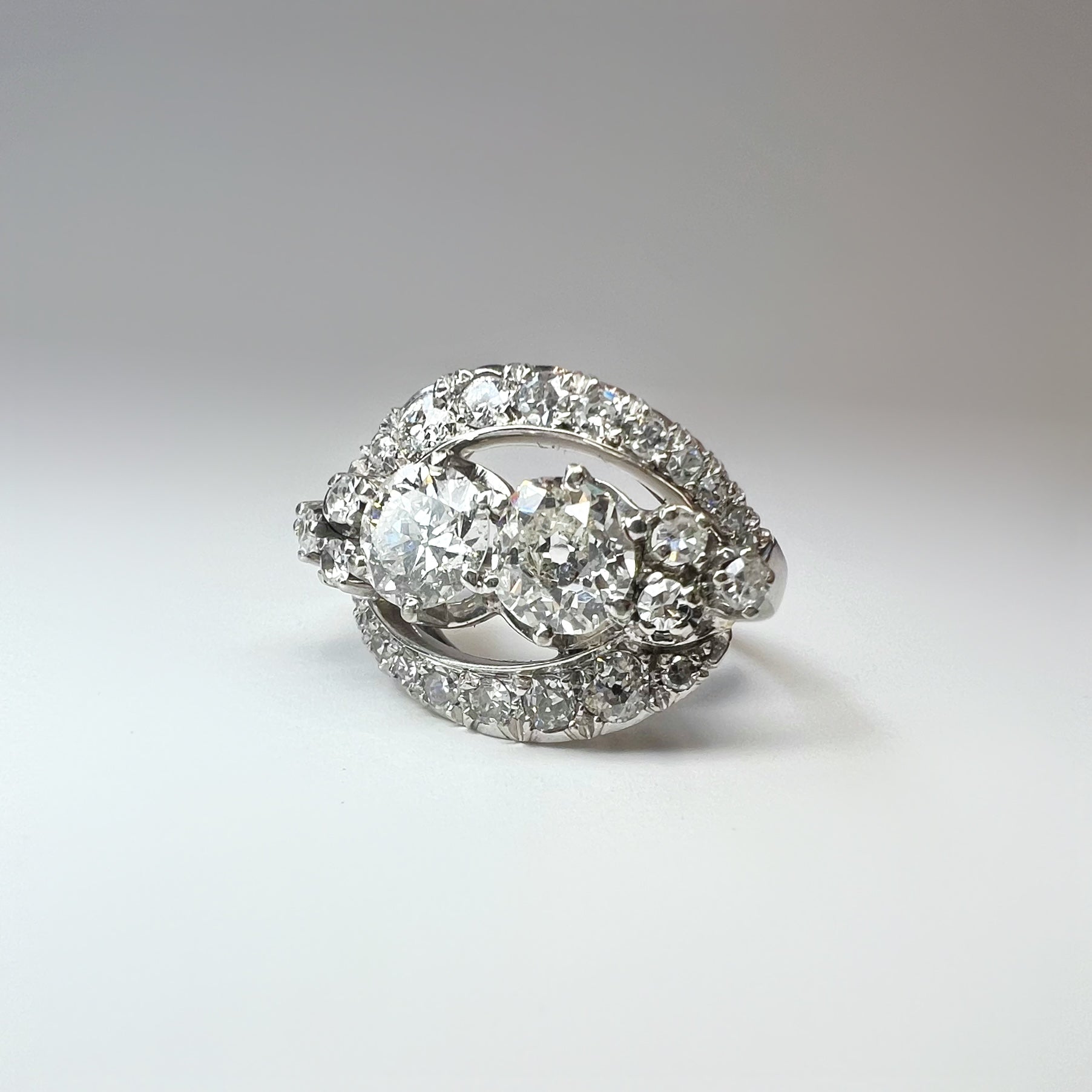 Vintage 2.25ct Diamond Toi & Moi Ring