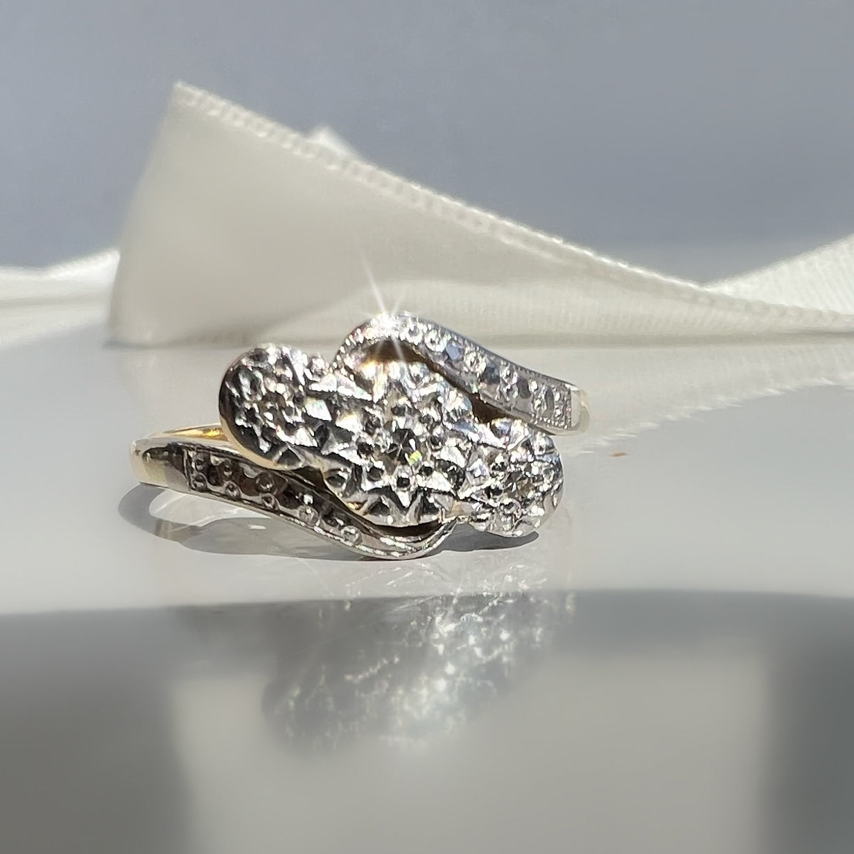 Antique Diamond Trilogy Ring