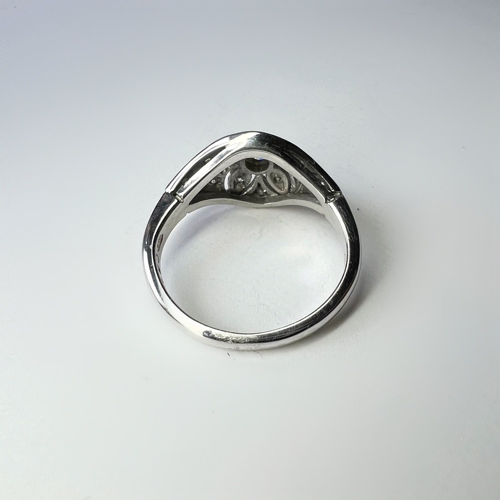 Art Deco Style 0.35ct Diamond Bombe Ring