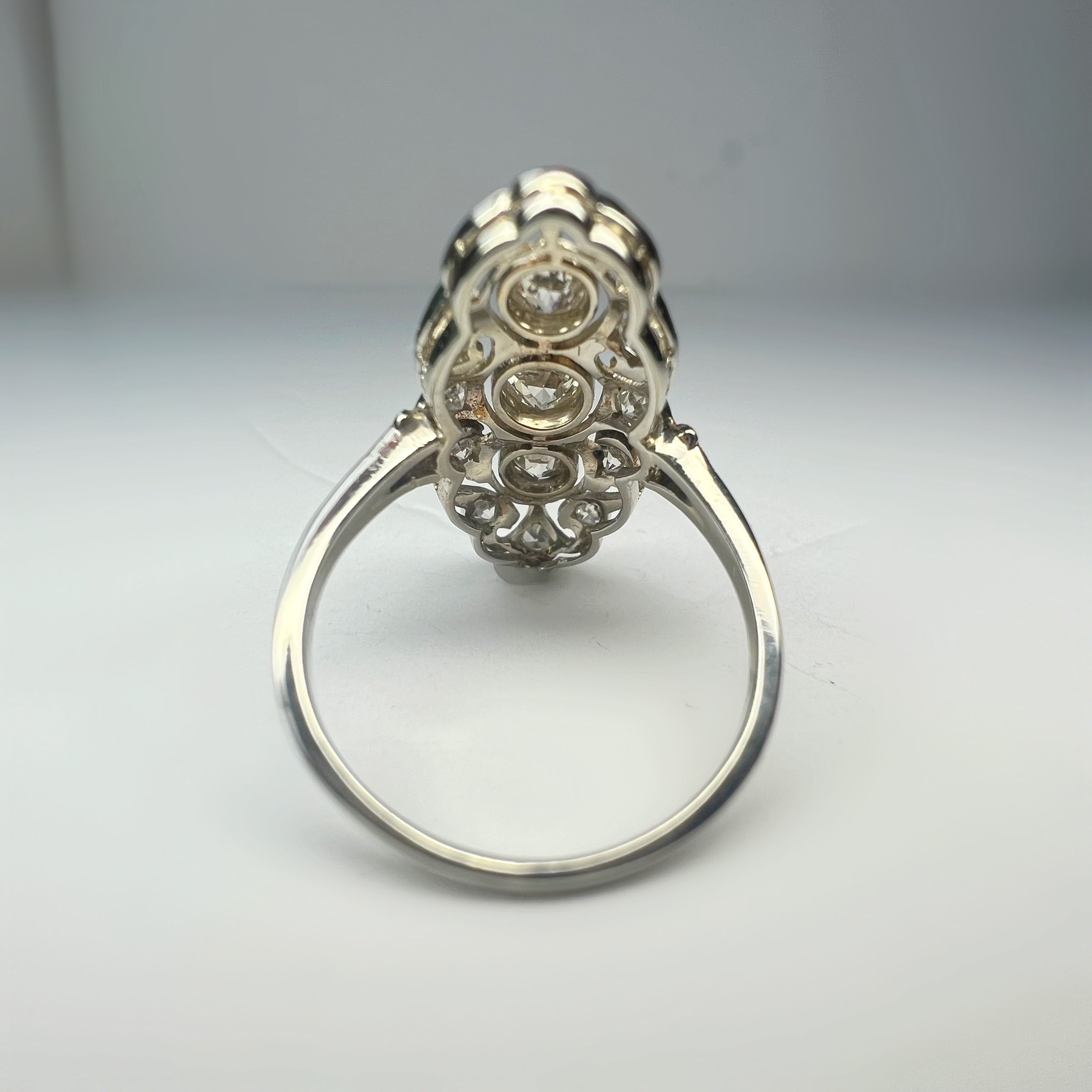 Antique Art Deco Diamond 1.10ct Panel Ring
