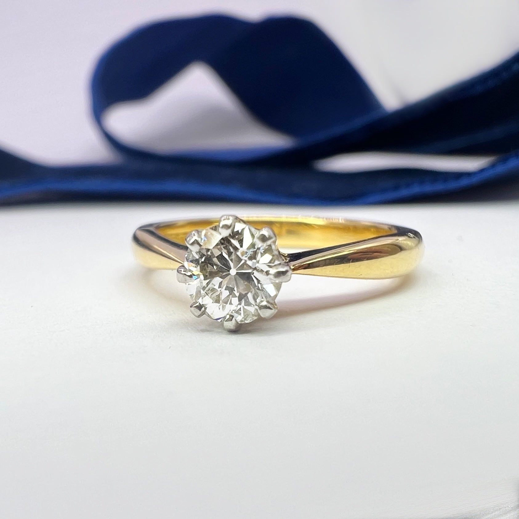 Vintage 0.35ct Diamond Solitaire Ring