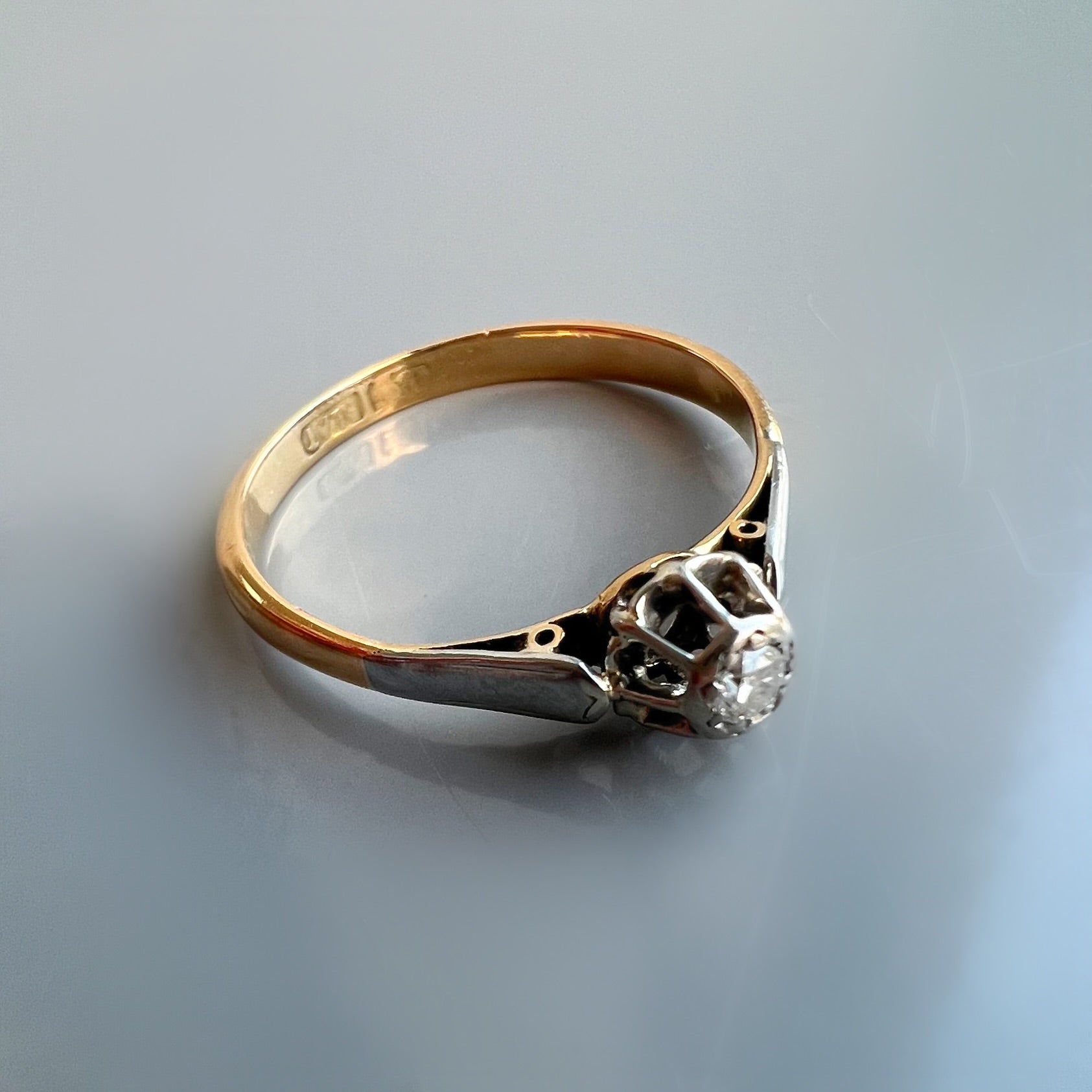 Antique 0.05ct Diamond Solitaire