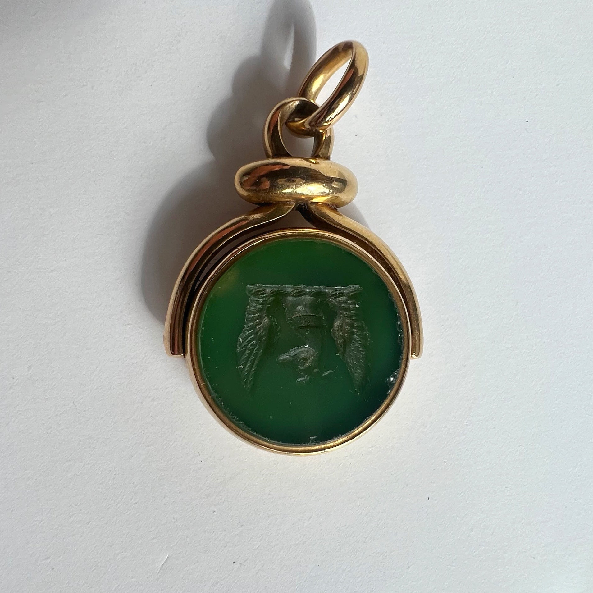 Victorian 18ct Yellow Gold Bloodstone Swivel Fob