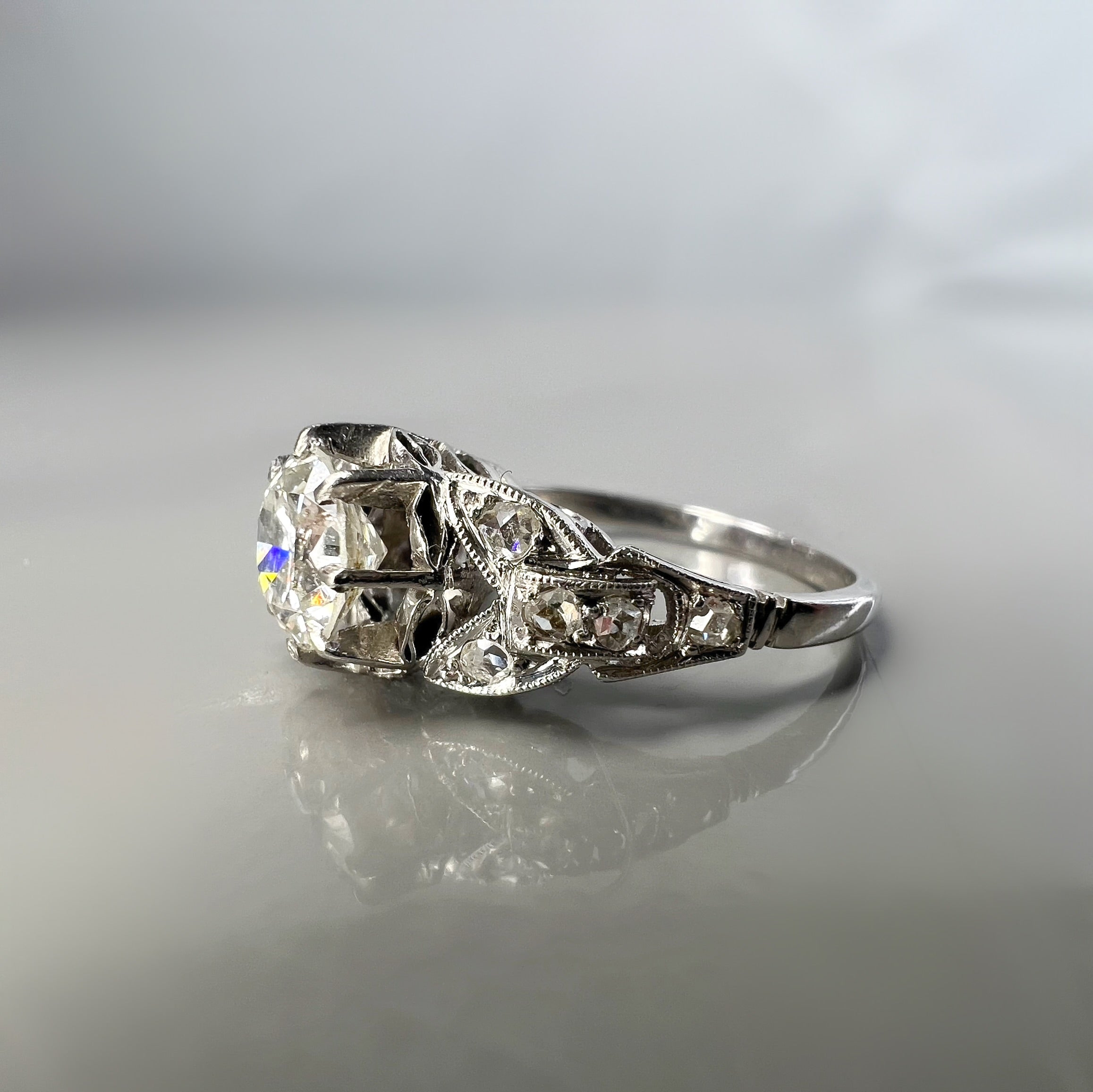 Antique Edwardian 1.20ct Diamond Ring