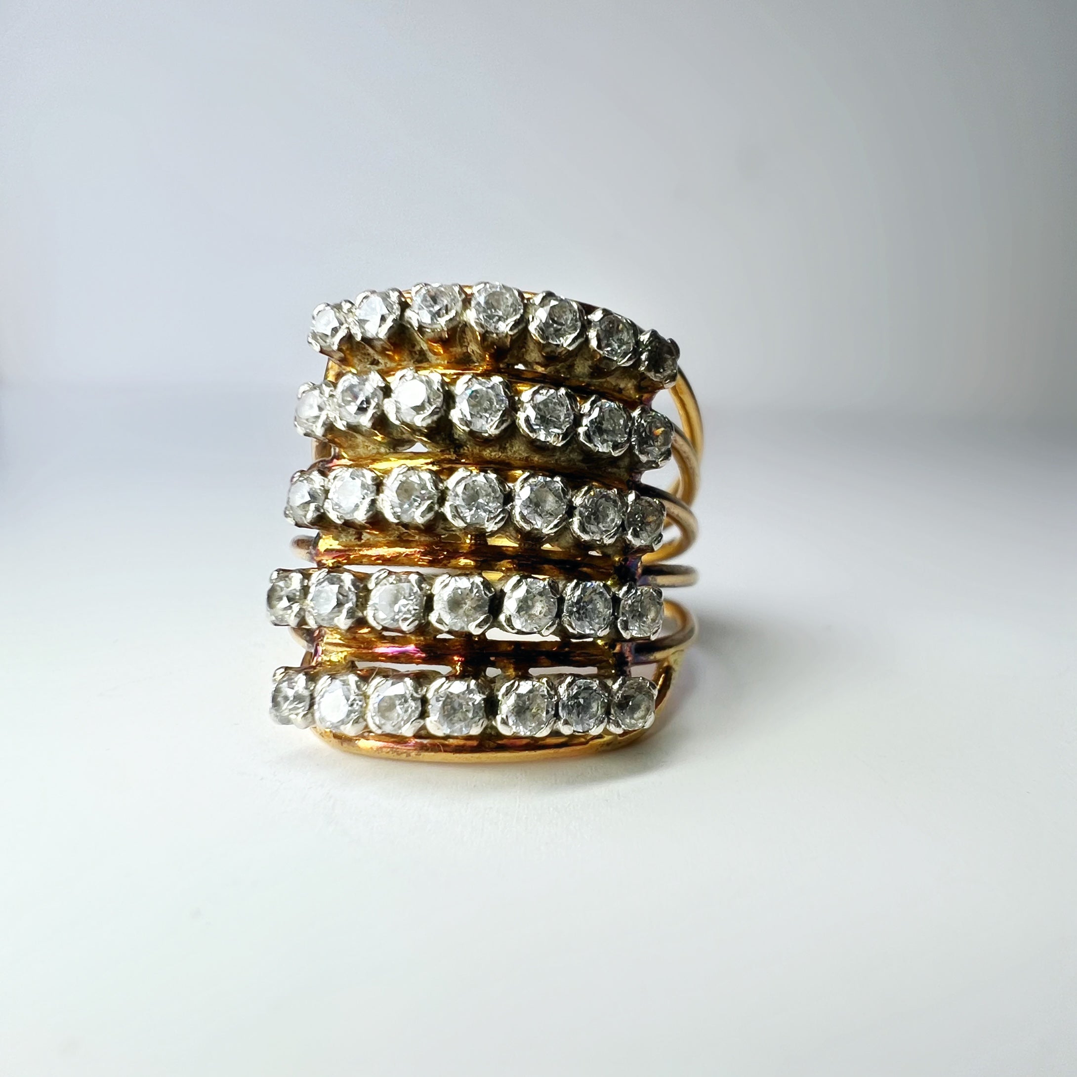 1.75ct Diamond Vintage Harem Row