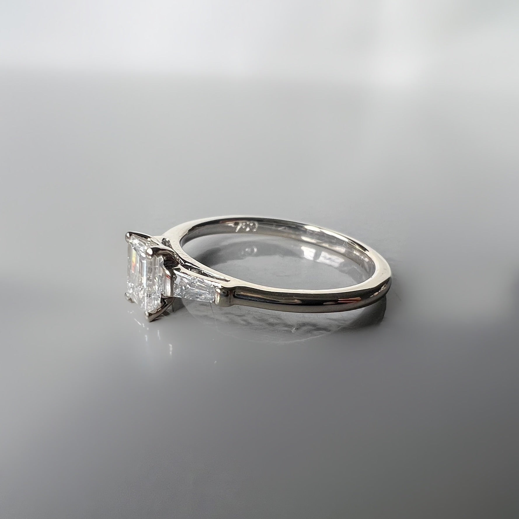 0.45ct Emerald Cut Diamond Ring
