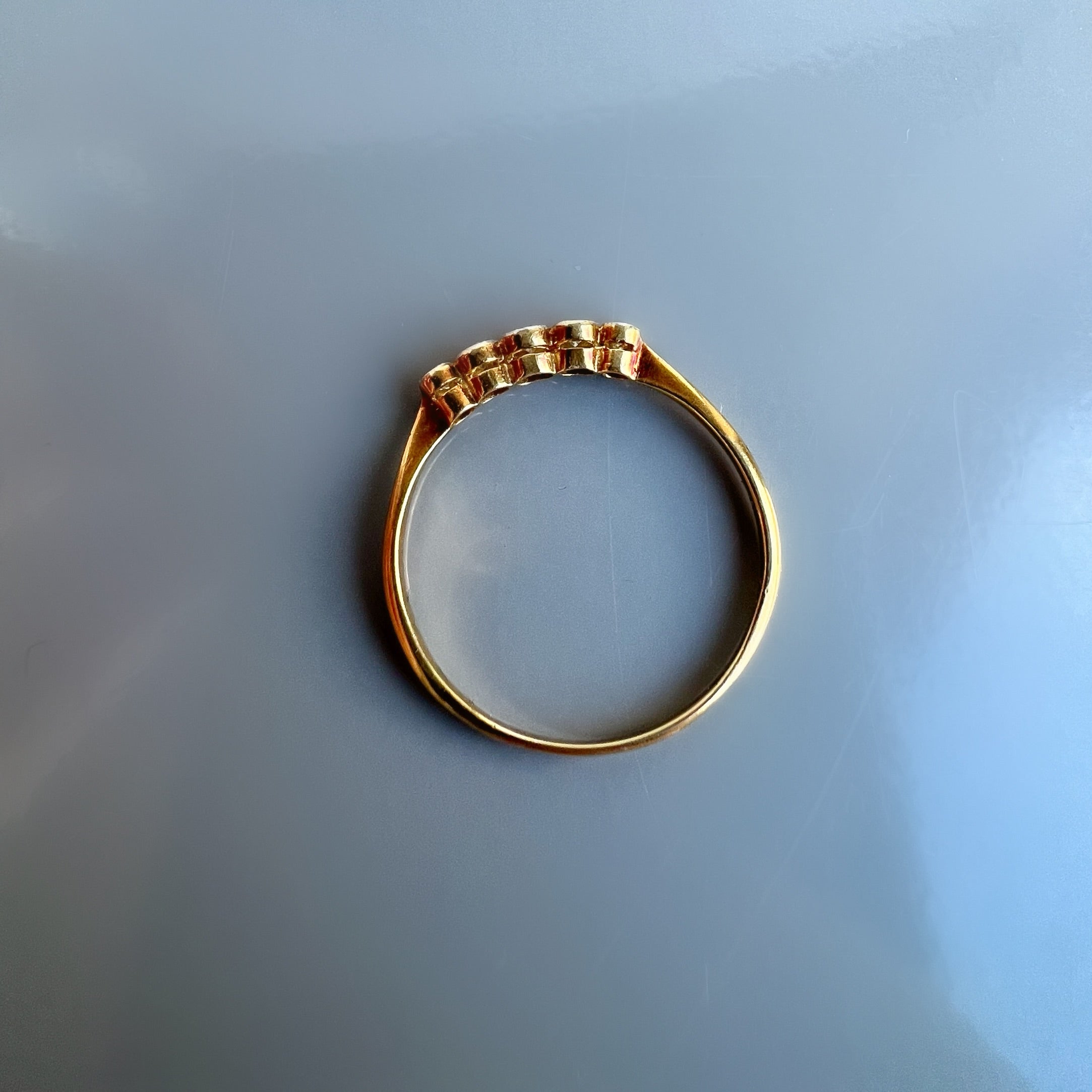 Antique 5 Stone Bezel Set Diamond Ring, 0.20ct