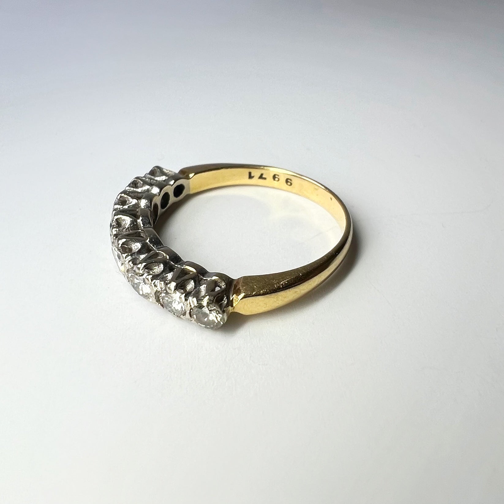 Vintage 7 Stone Diamond Ring