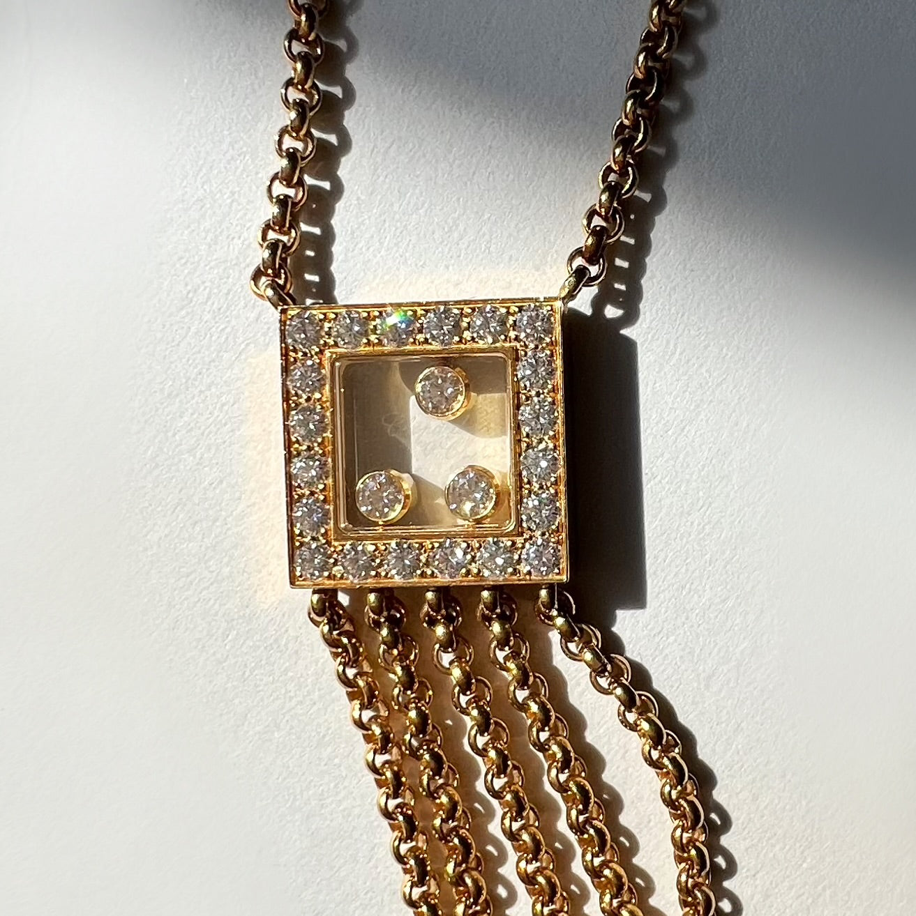 Vintage Chopard 'Happy Diamonds' Necklace