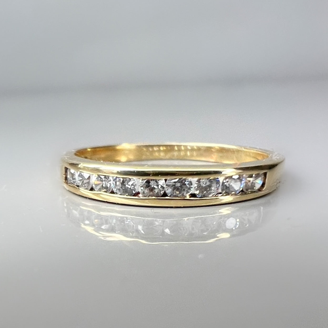 Vintage Half Diamond Eternity Ring