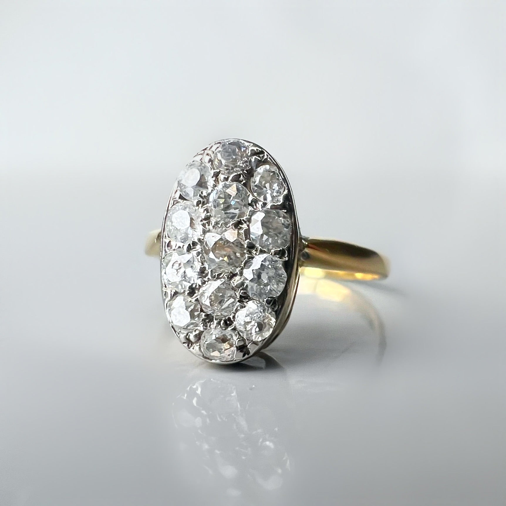 Antique 0.52ct Diamond Panel Ring