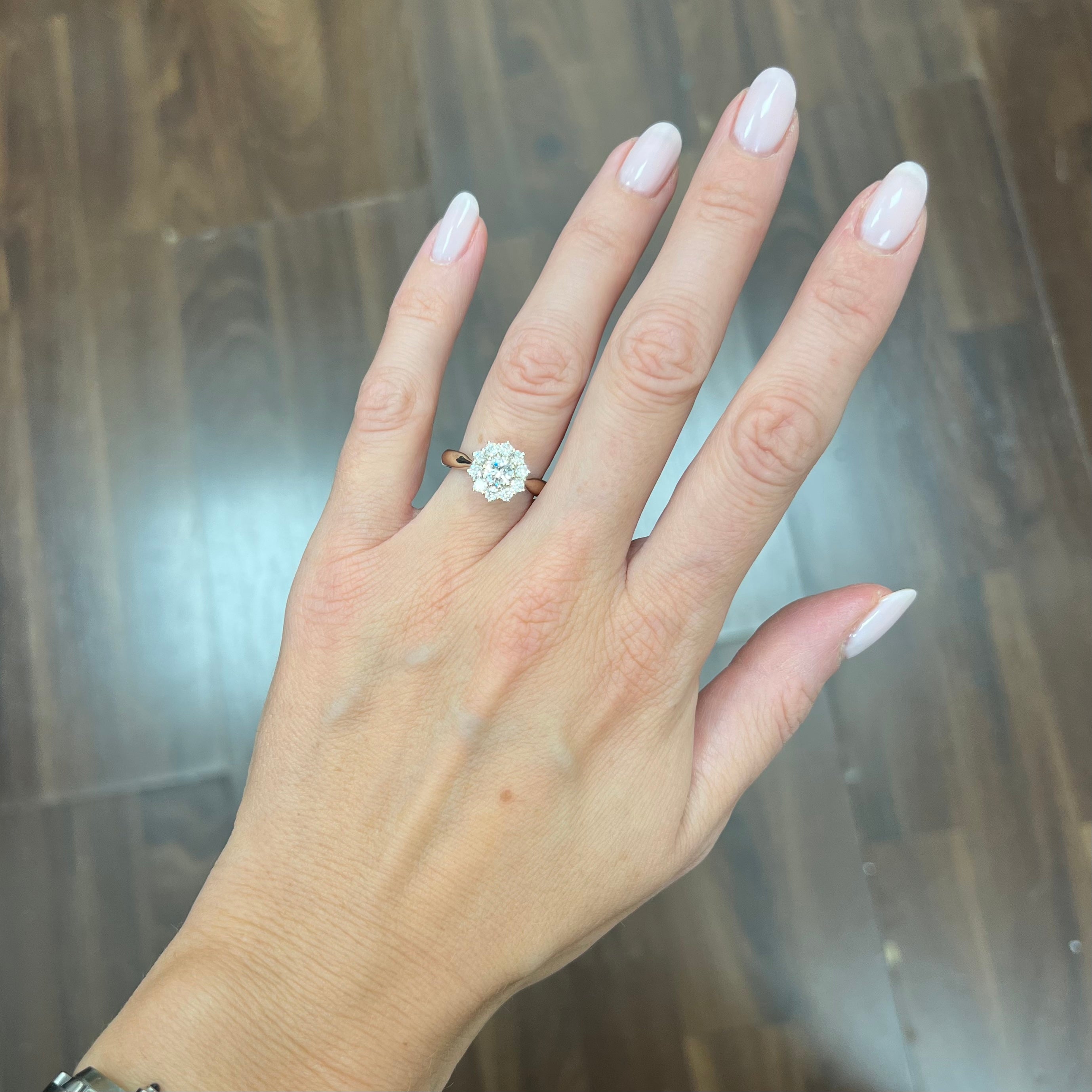 0.80ct Diamond Cluster Ring