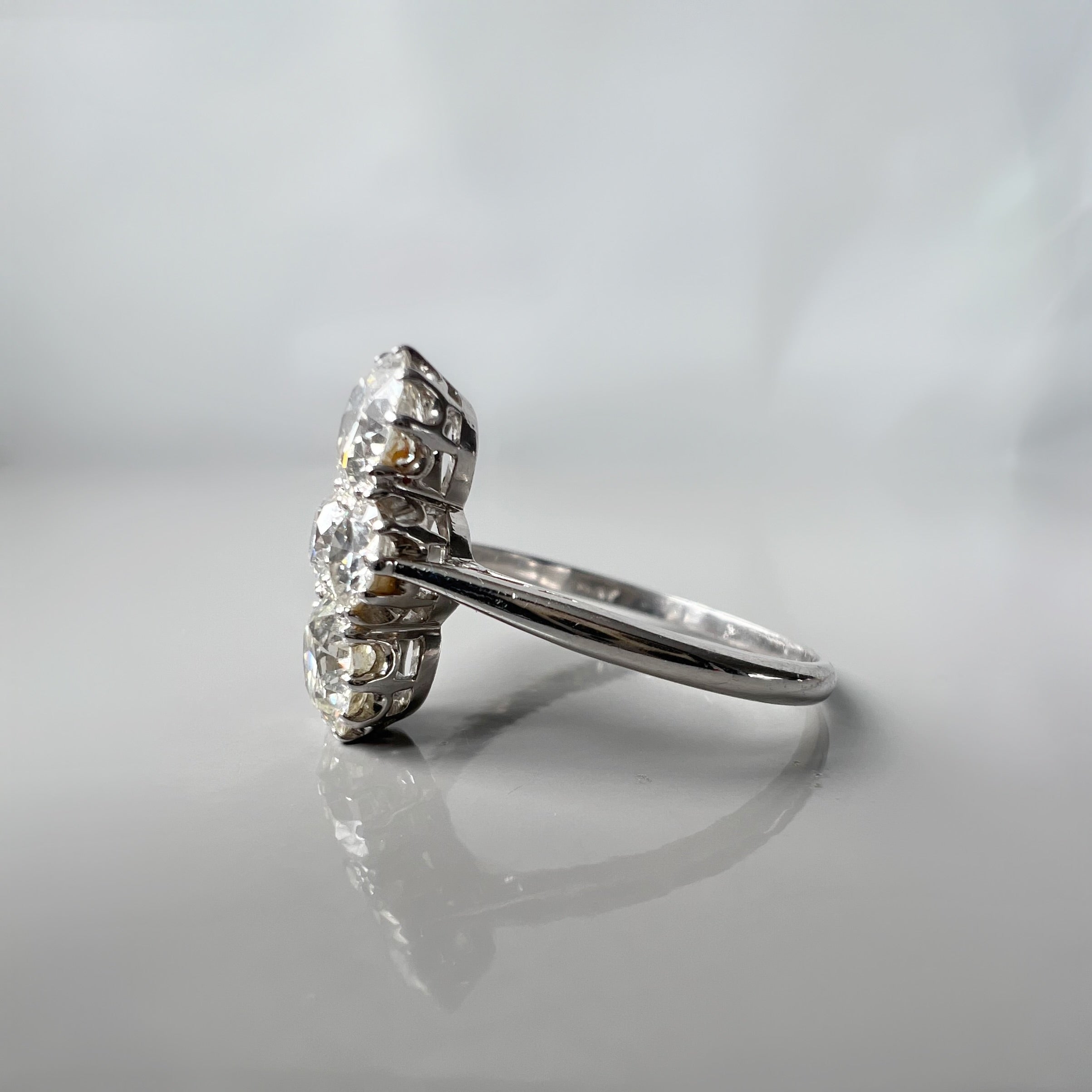 Antique 4 Stone, 2.70ct Diamond Ring