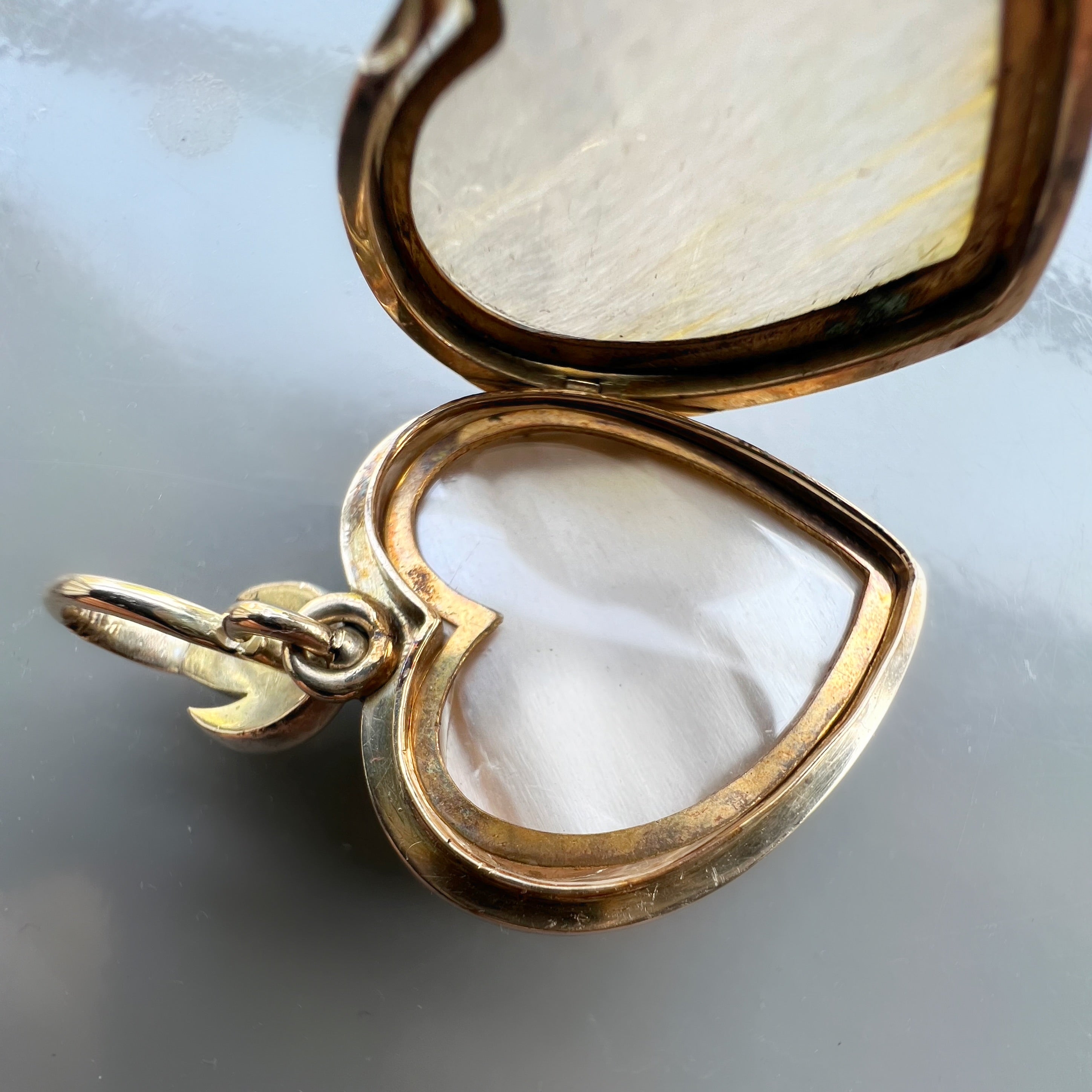 Antique Rose Cut Diamond Love Heart Pendant