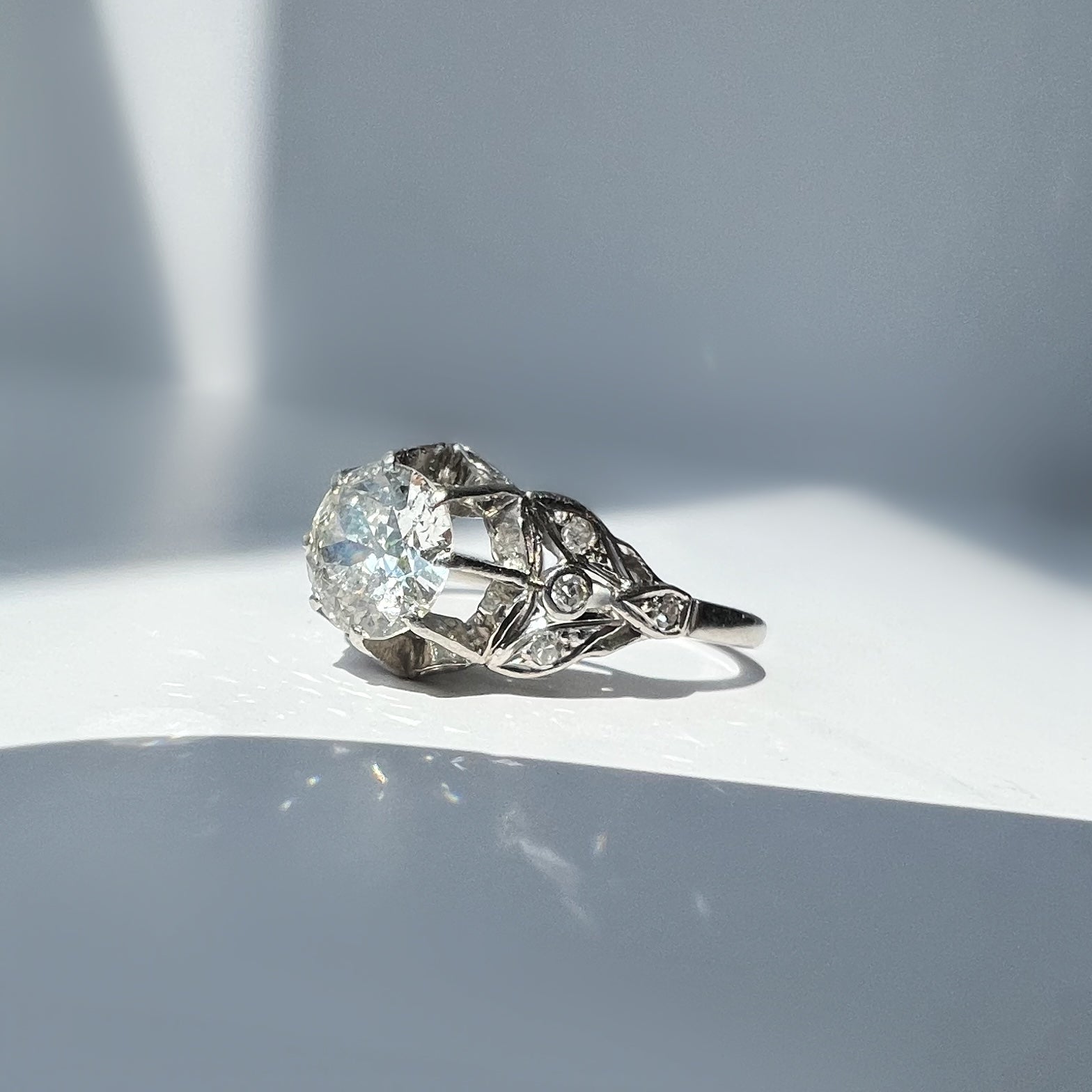 Vintage 1940s 0.90ct Diamond Solitaire Ring