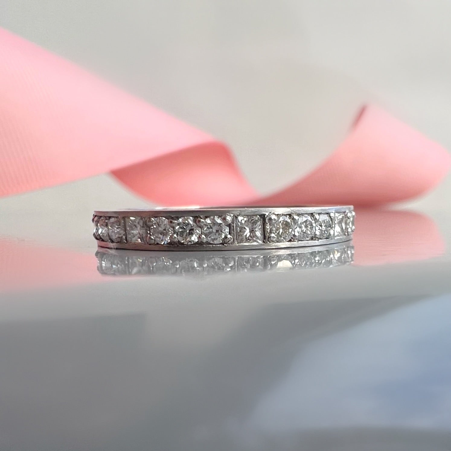 Vintage 1.00ct Diamond Eternity Ring in Platinum