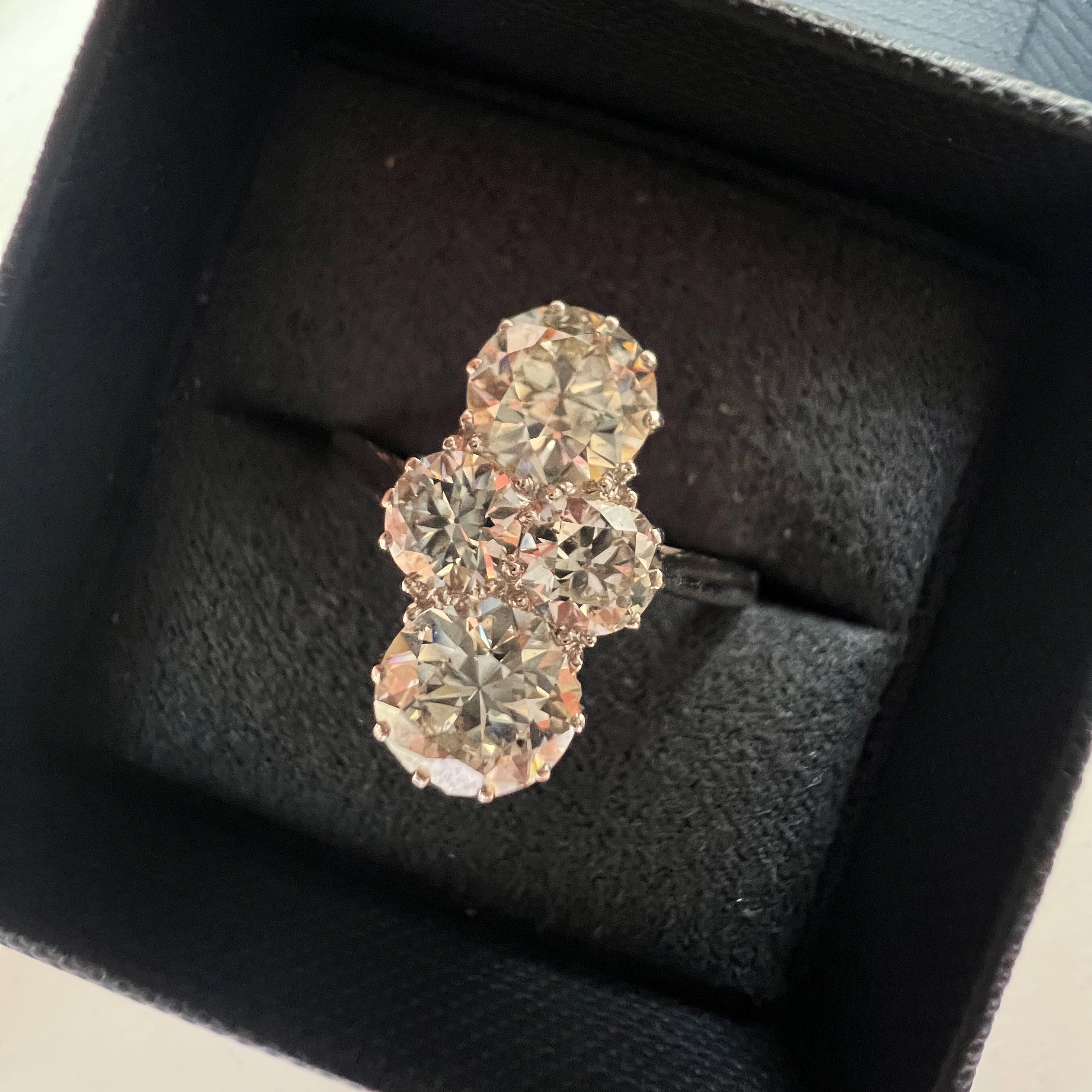 Antique 4 Stone, 2.70ct Diamond Ring