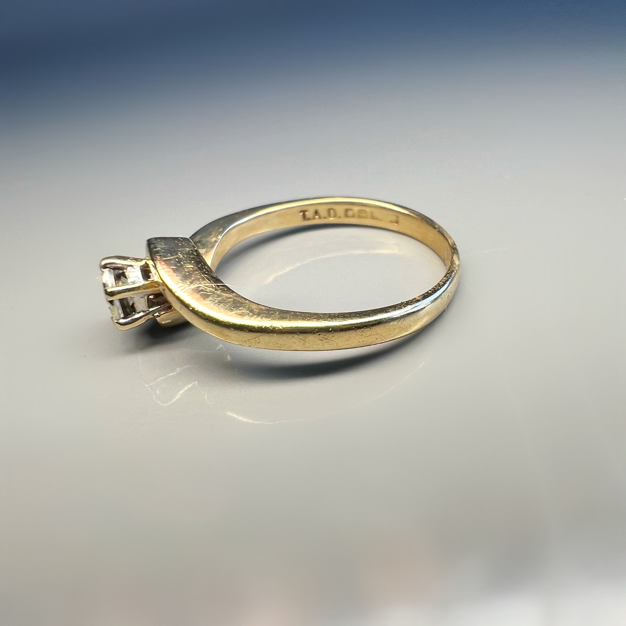 Vintage Diamond Tourbillon Ring