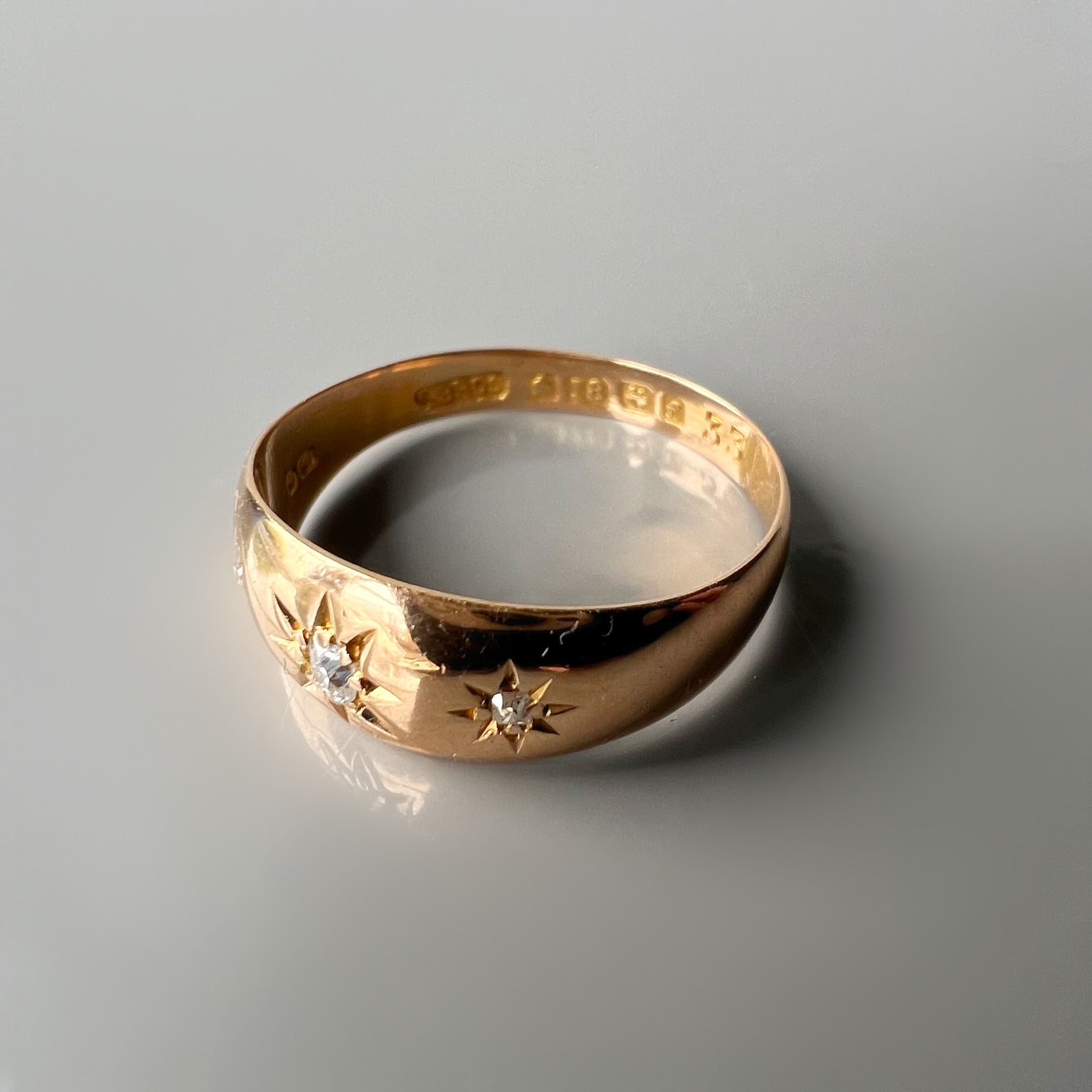 Antique Star Set Gypsy Ring