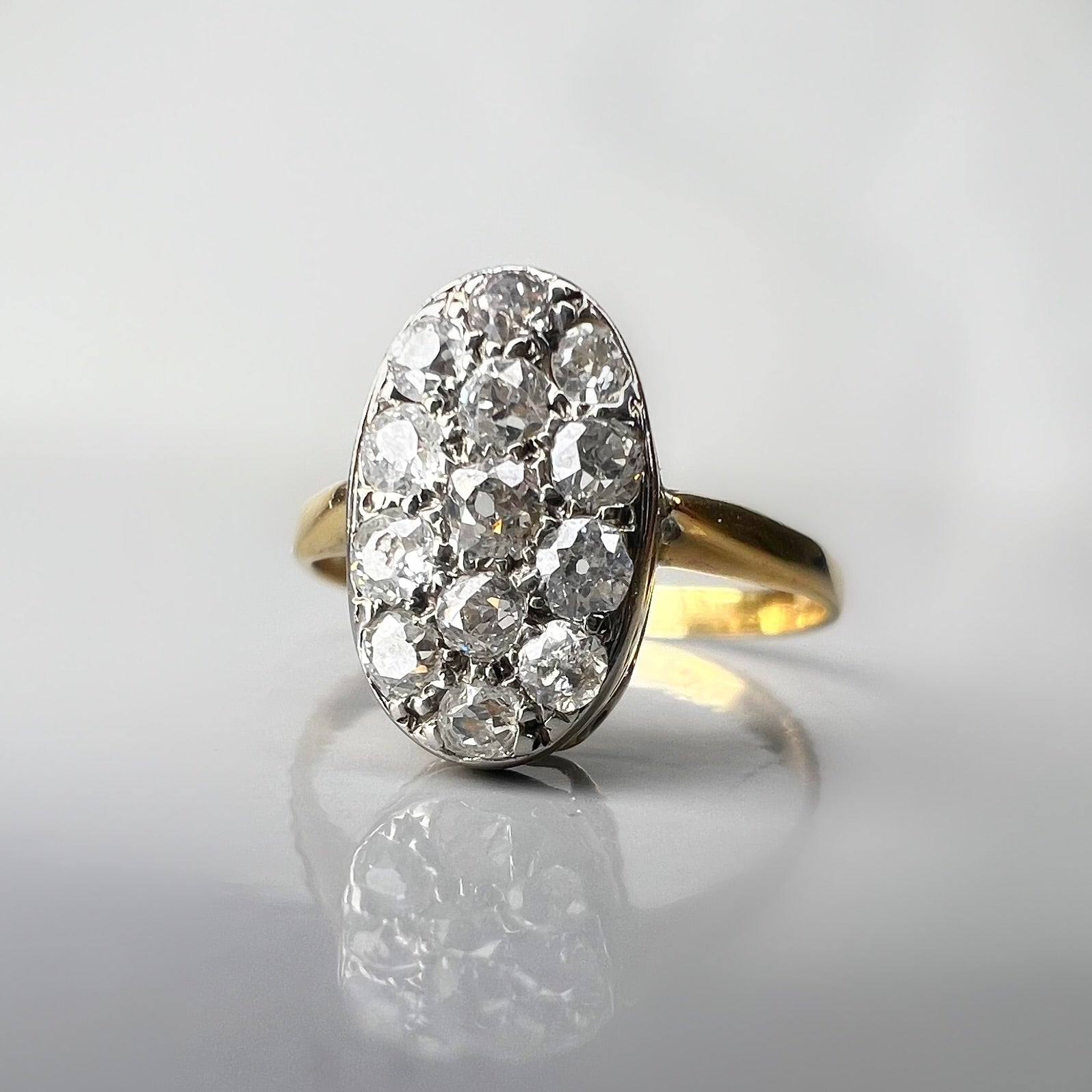 Antique 0.52ct Diamond Panel Ring