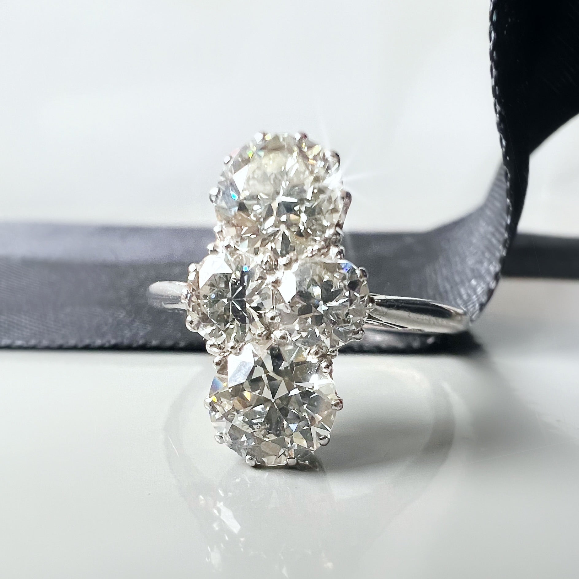 Antique 4 Stone, 2.70ct Diamond Ring