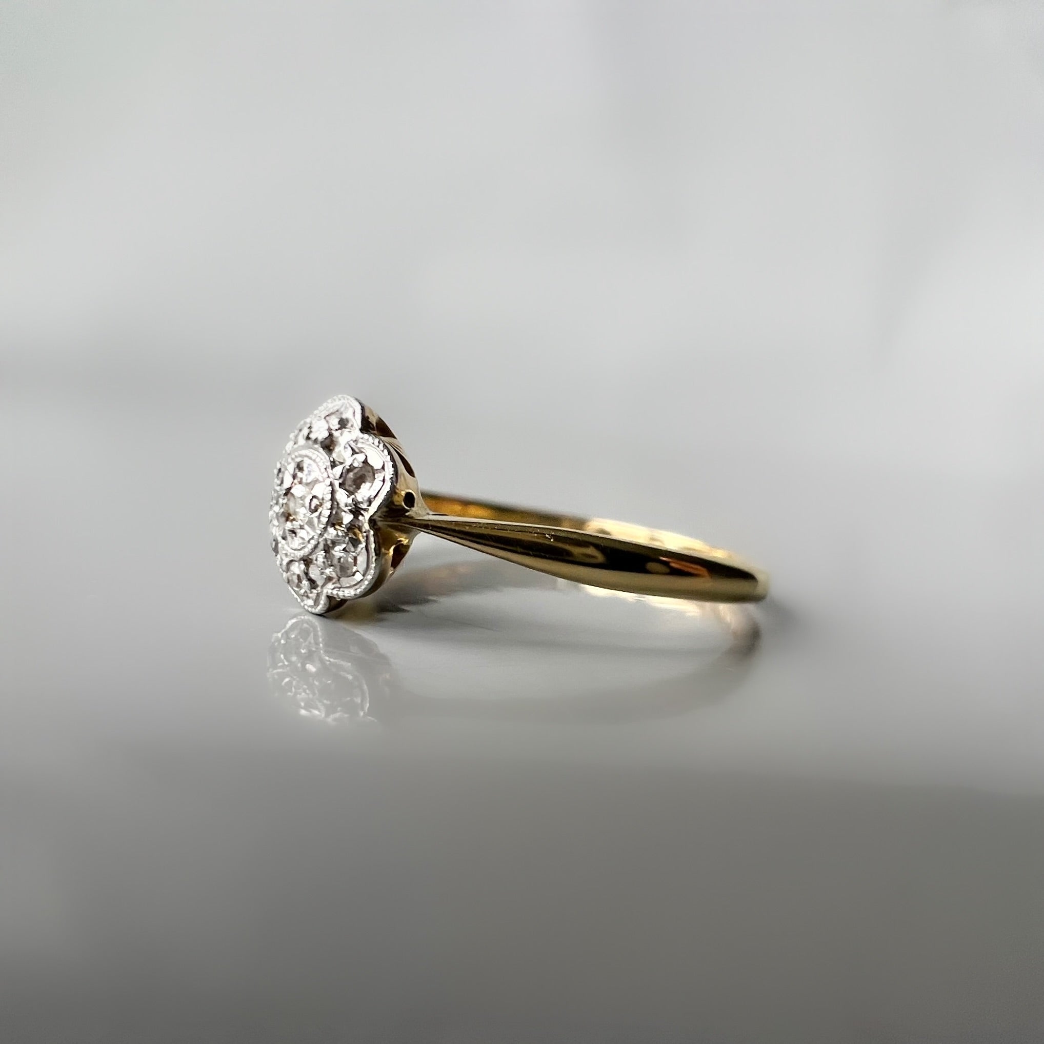Dainty Daisy Diamond Ring