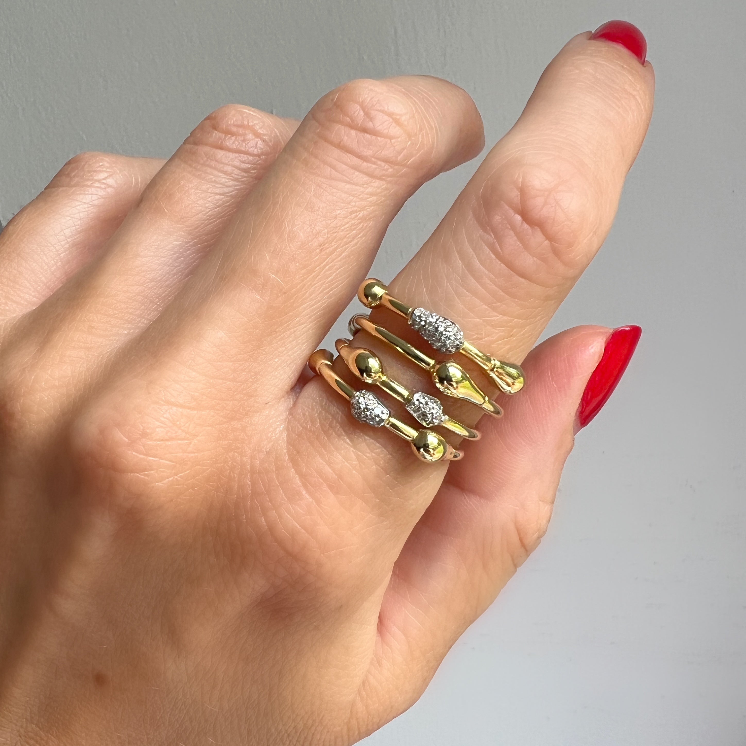 H Stern 18ct Gold and Diamond ‘Drop’ Ring