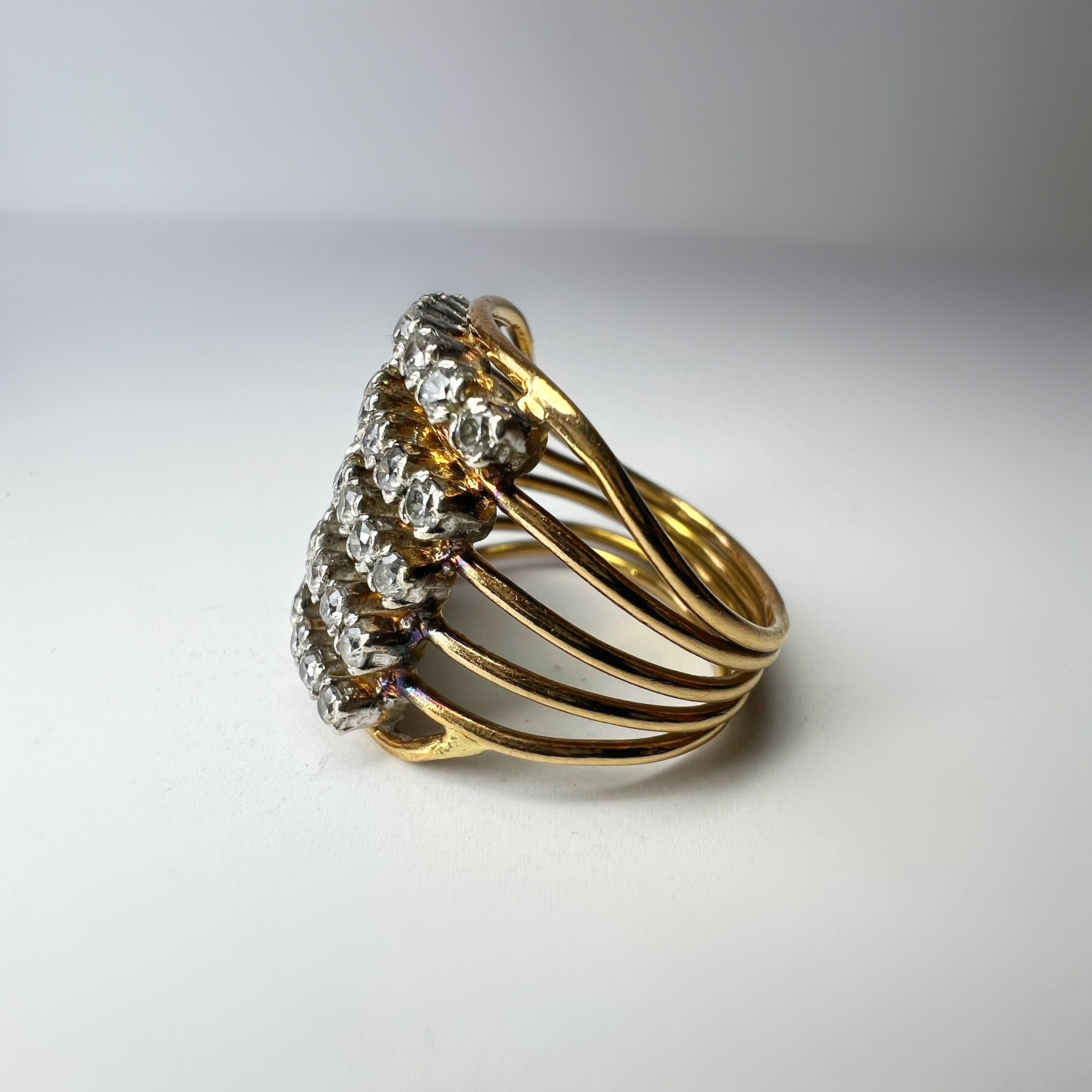 1.75ct Diamond Vintage Harem Row