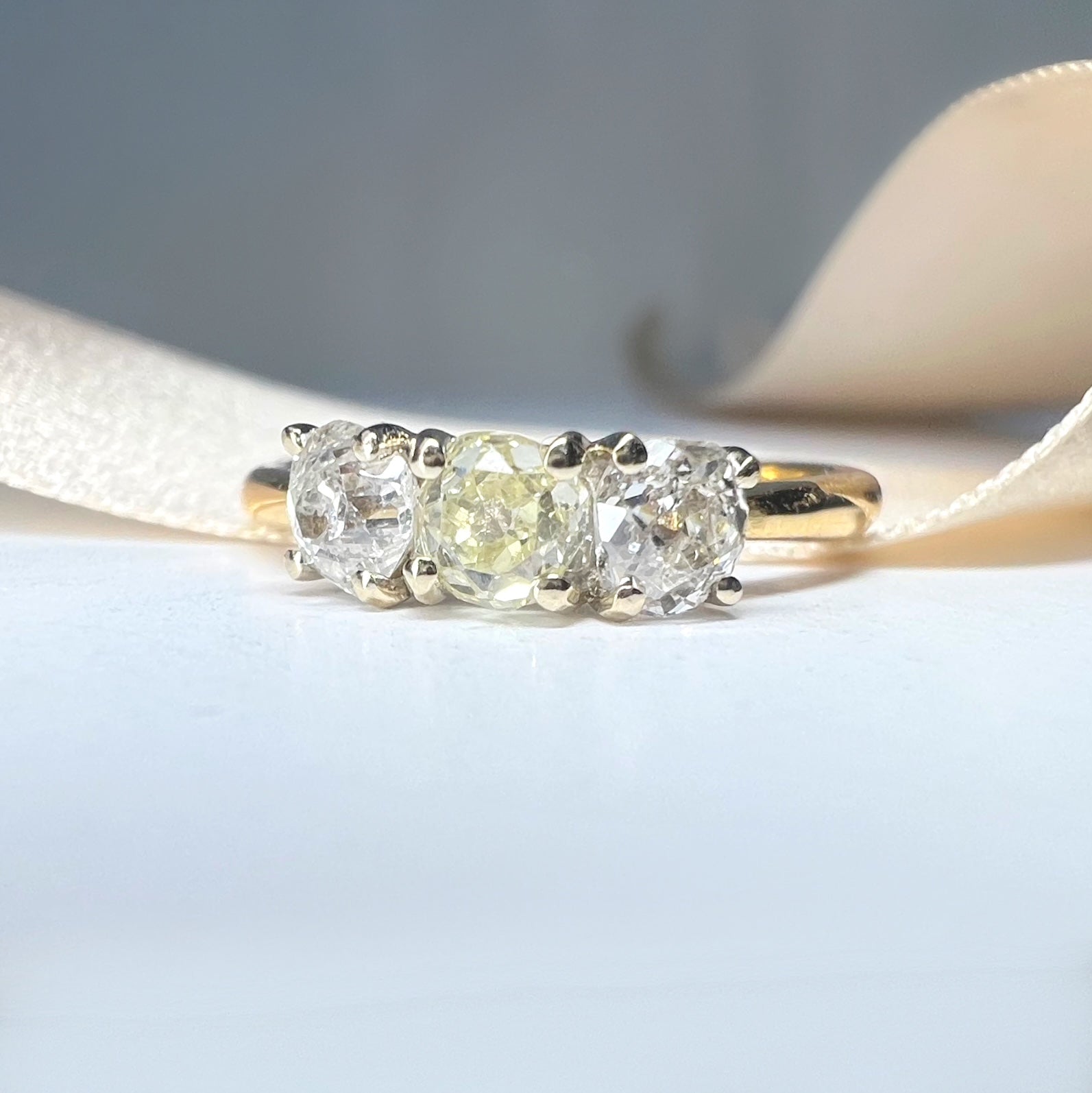 0.90ct 3 Stone Diamond Trilogy Ring