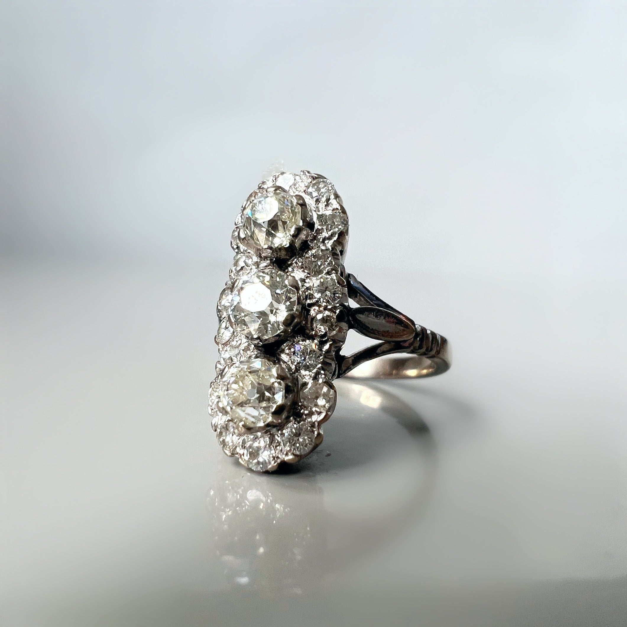 Vintage Diamond 3 Stone 1.60ct Ring