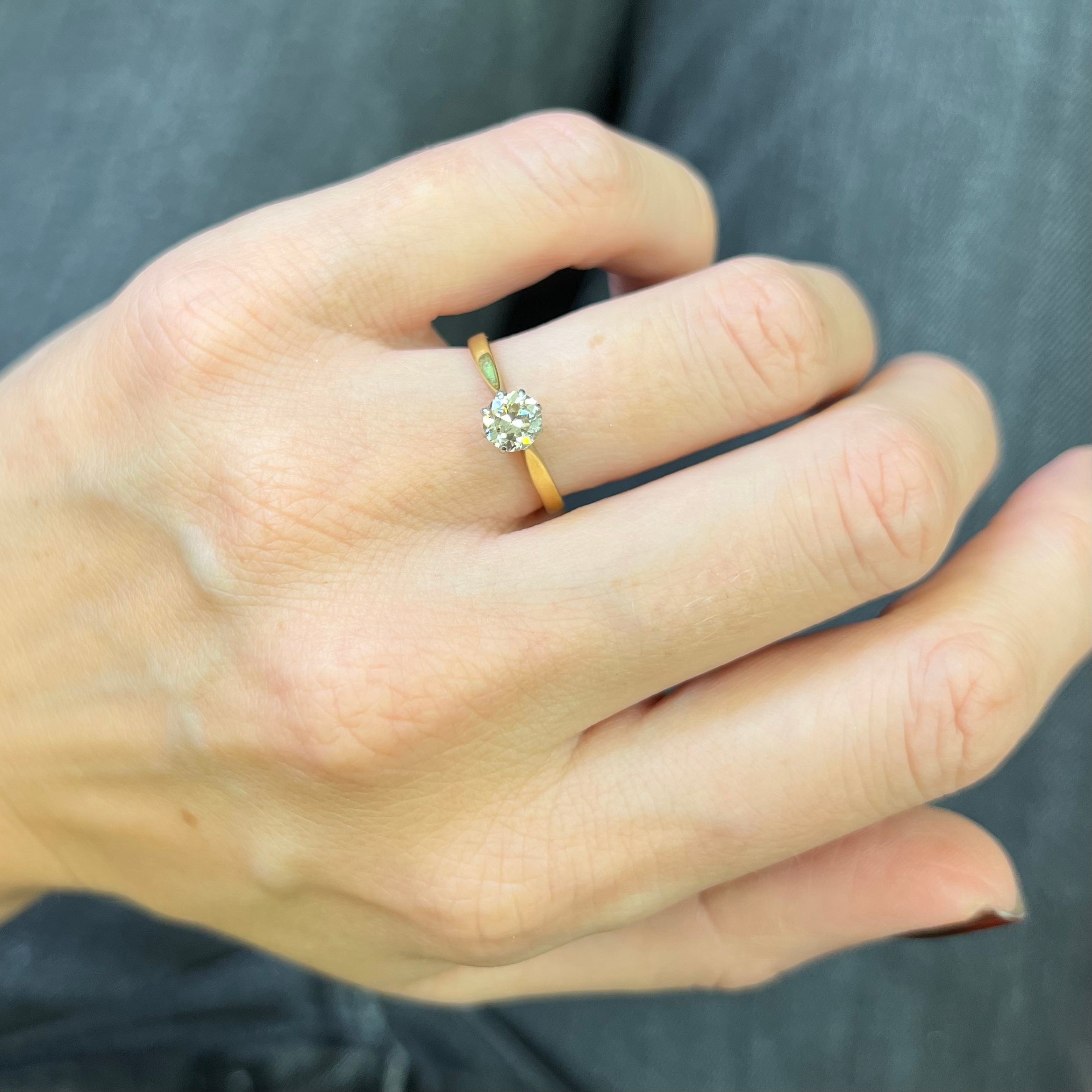 Vintage 0.60ct Diamond Solitaire Ring