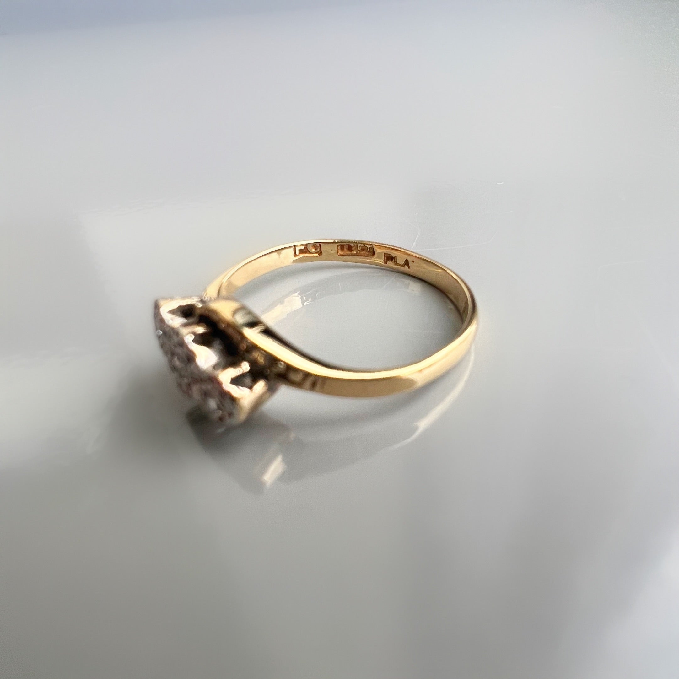 Vintage 3 Stone Diamond Ring