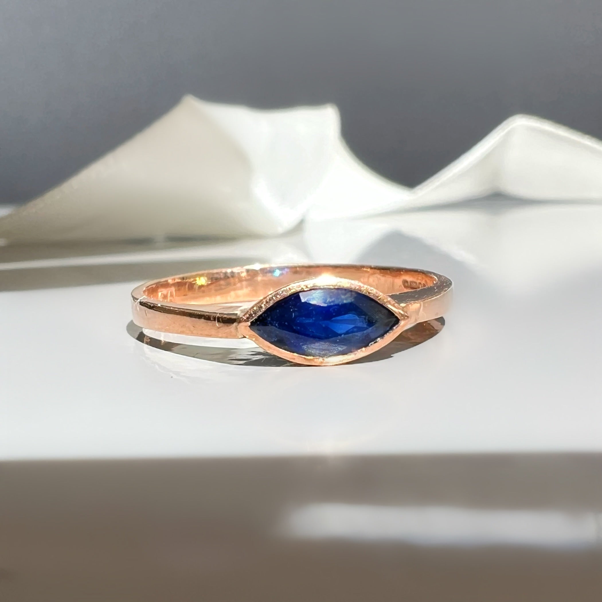 Sapphire Marquise Ring