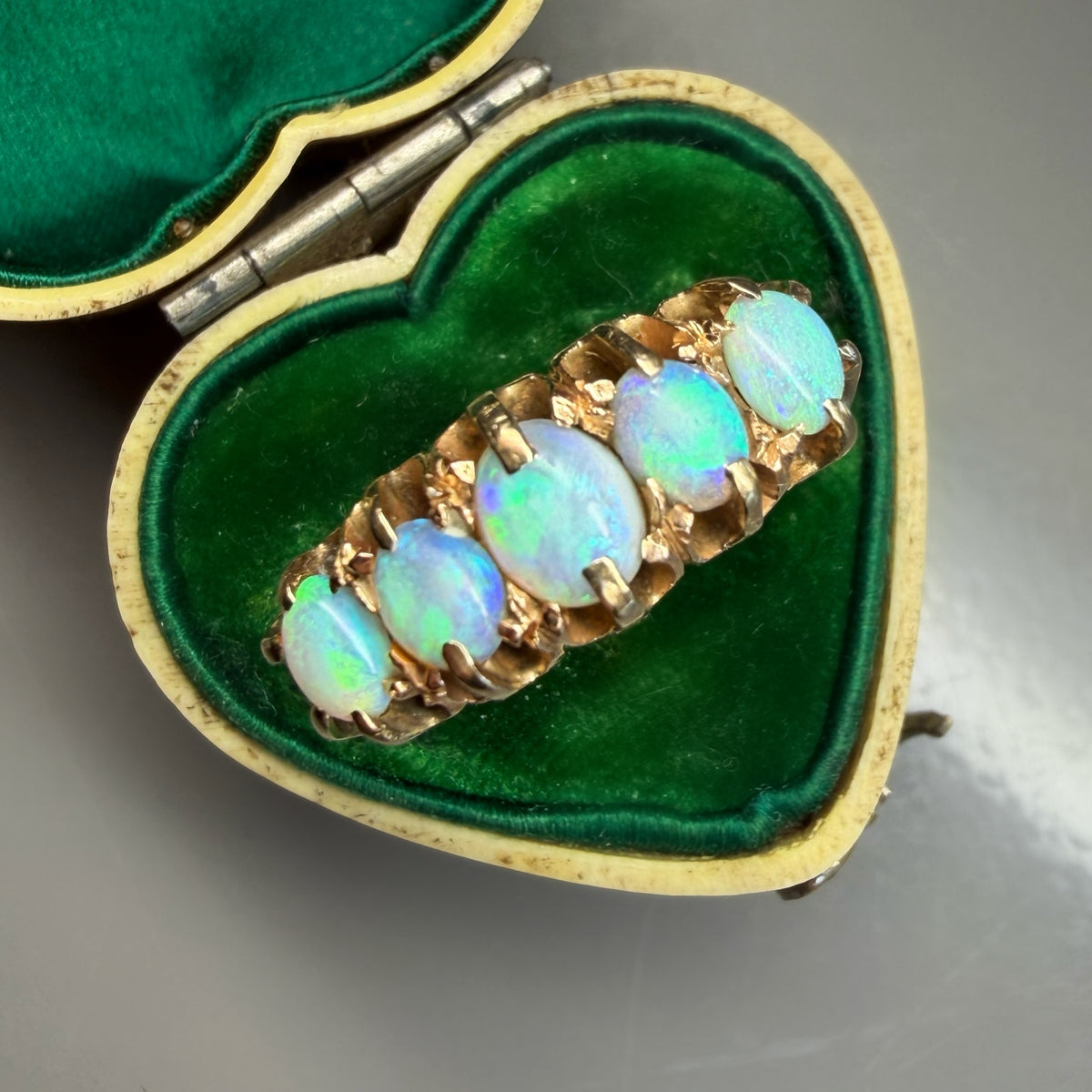 Antique 5 Stone Opal Ring