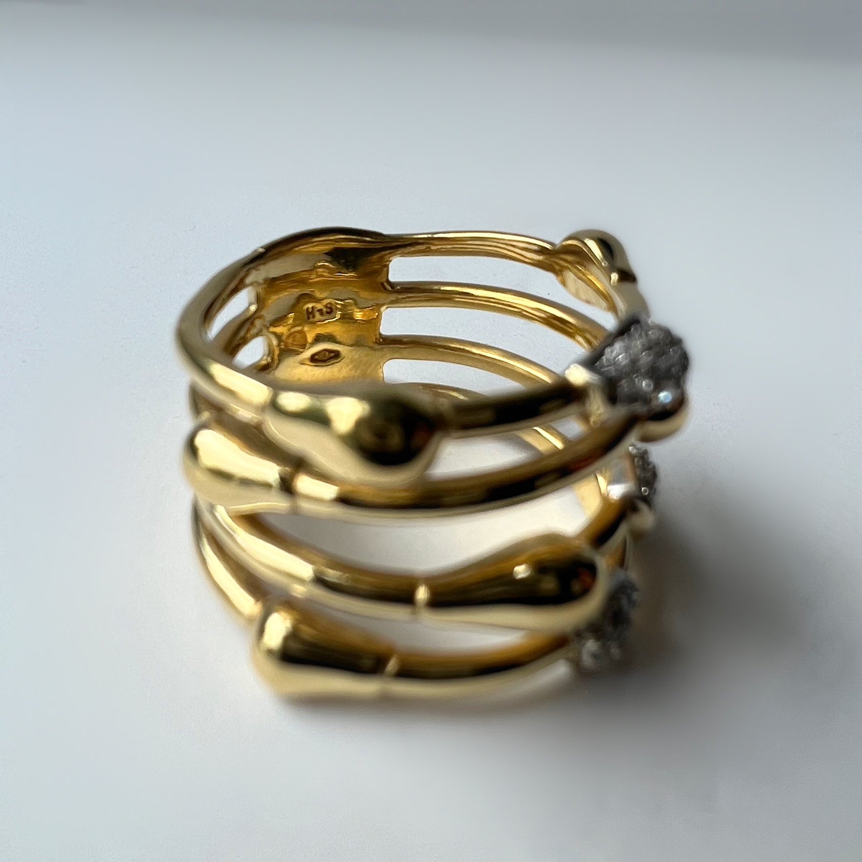 H Stern 18ct Gold and Diamond ‘Drop’ Ring