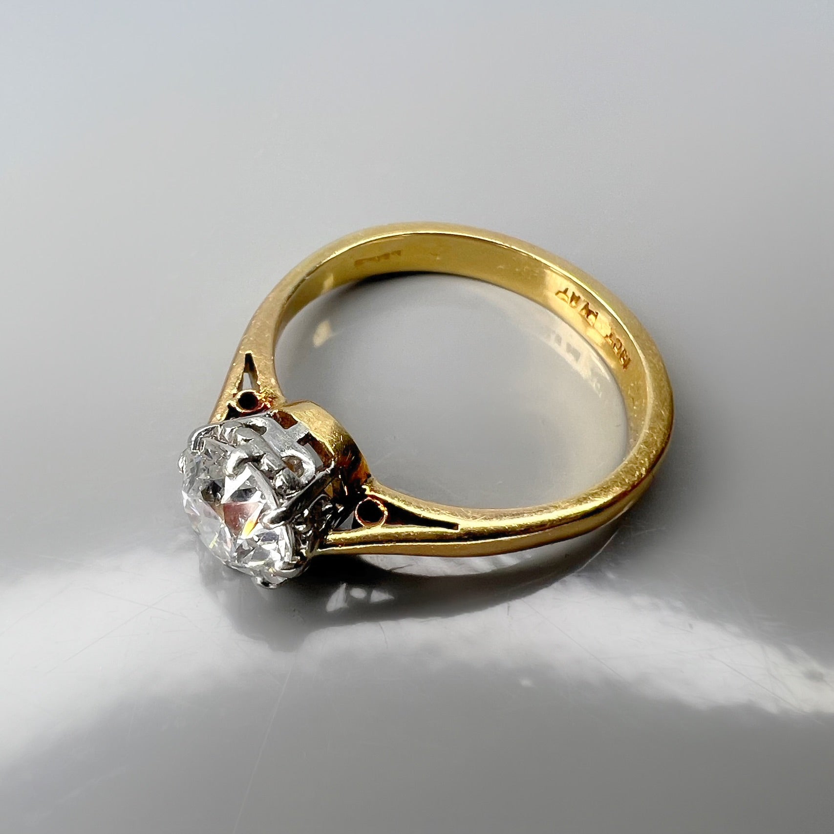 1.40ct Old Cut Diamond Solitaire Ring